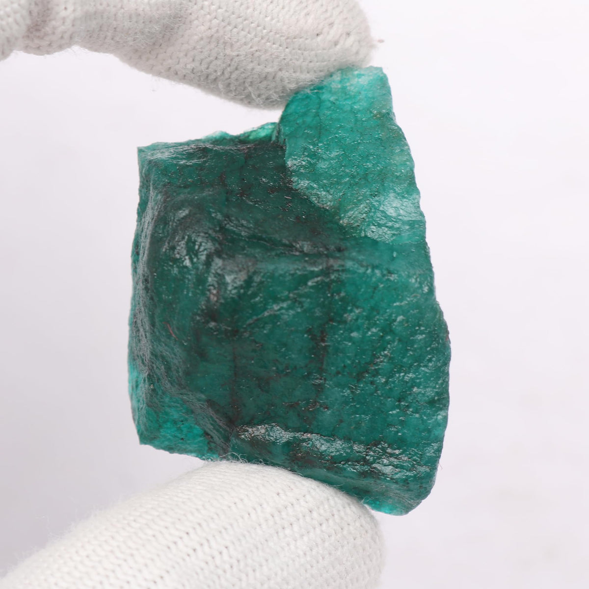GEMHUB 201 Ct Natural Uncut Raw Green Emerald Loose Gemstones for Jewelry Making Pendants Rings and Necklace Designs