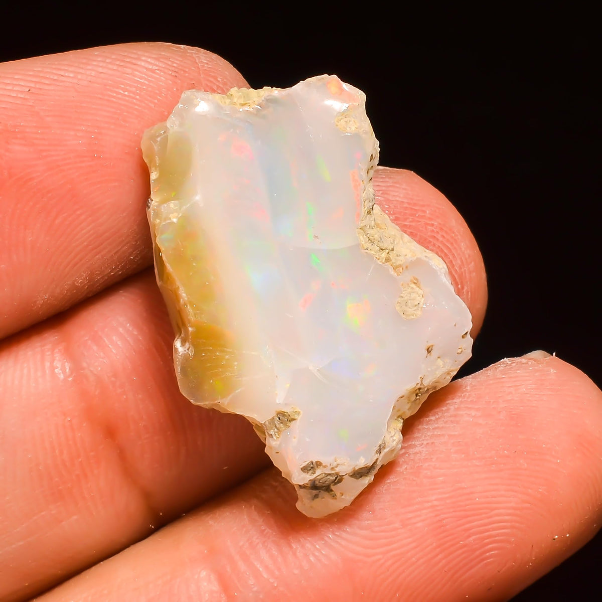15+ Carat, YASHEE Natural Raw Ethiopian Opal Gemstone, Real Rough Crystals, Chakra Healing, Wholesale Lot, Wire Wrapping, Rock Stone, Birthstone, Crafts & DIY, AA+ Quality For Jewelry Making