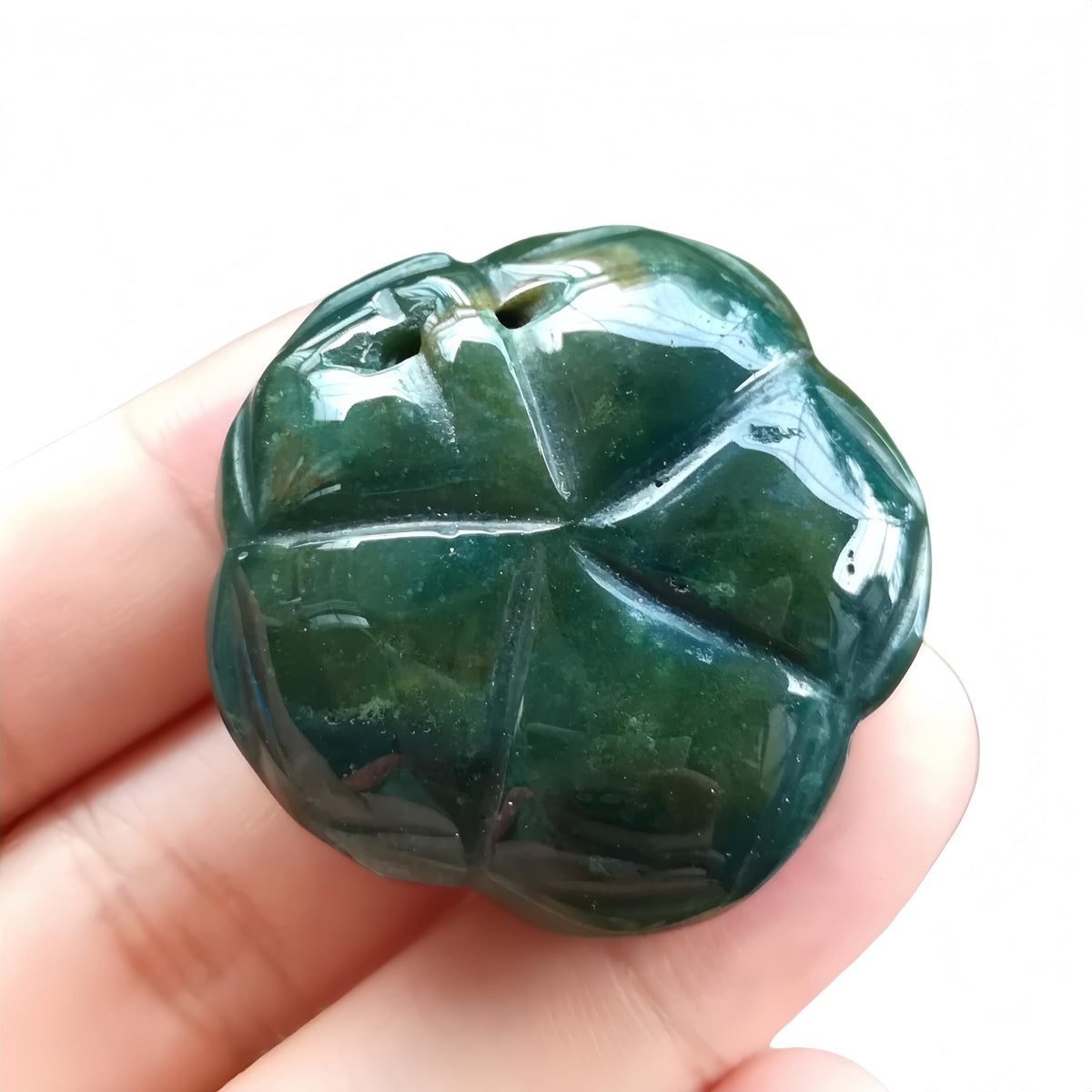 Sunshcat Natural India Agate Crystal Rose Pendant,Three Dimensional Carved Healing Meditation Jewelry Crystals and Healing Stone Figurine,Suitable for DIY Jewelry Making and Valentine's Day Gift