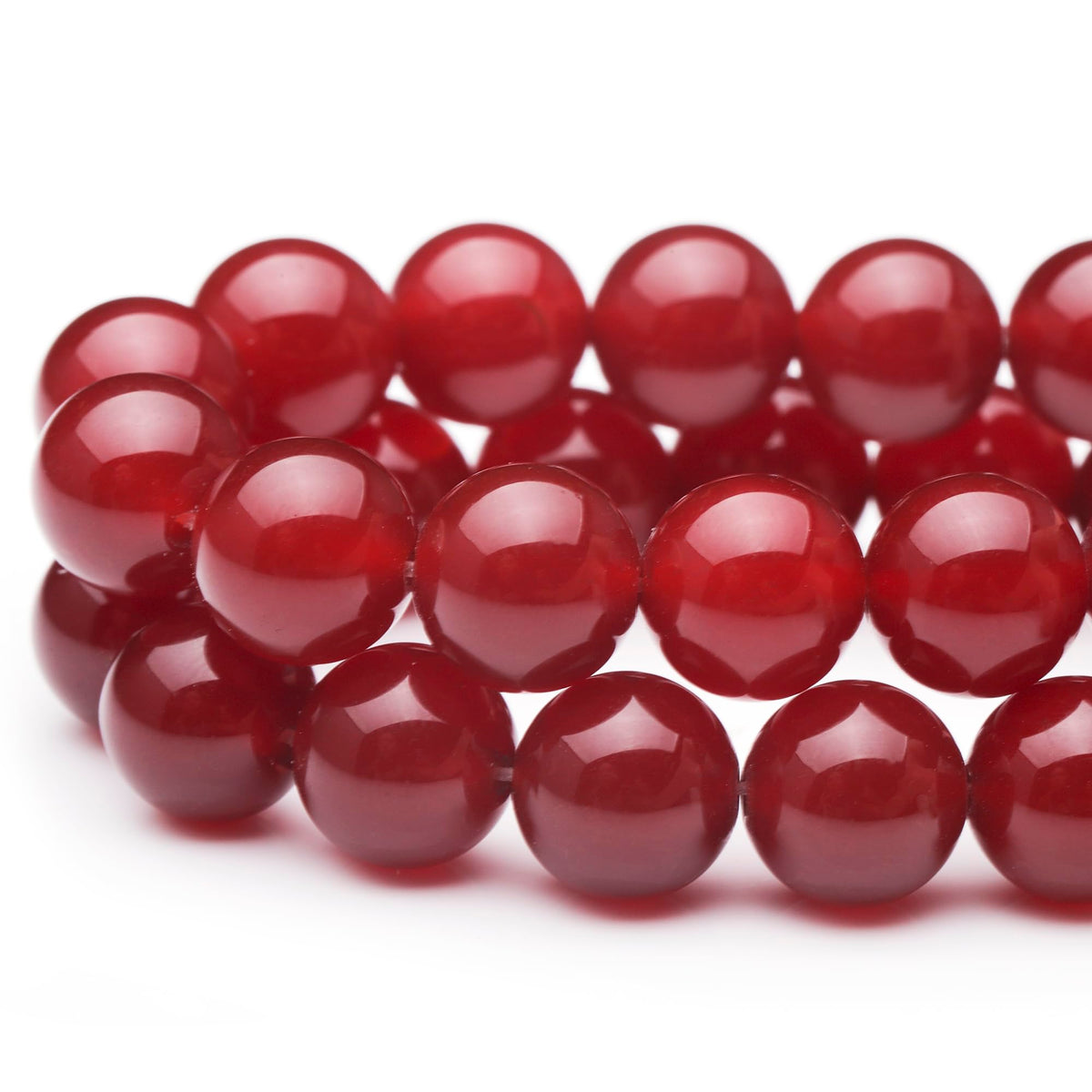 Youngbling Natural Gemstone Beads for Jewelry Making,10mm Carnelian Polished Round Smooth Stone,Genuine Real Stone Red Beads for Bracelet Necklace 15 Inch(Carnelian,10mm)