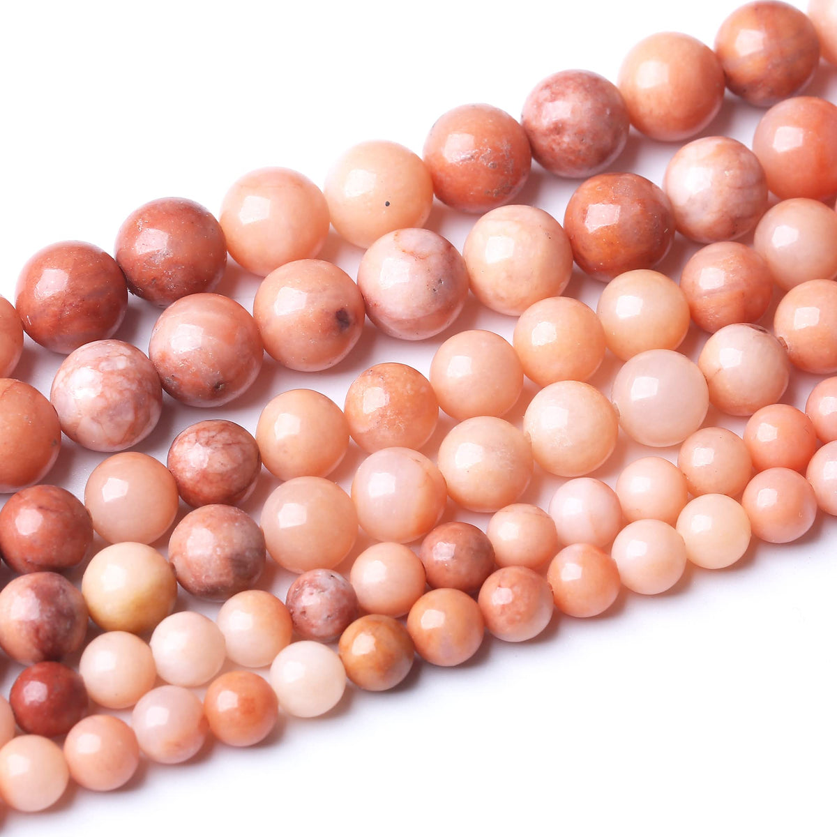 8MM Pink Aventurine Round Loose Beads Natural Gem Beads Crystal Energy Stone Beads for Jewelry Making DIY Bracelet Necklace