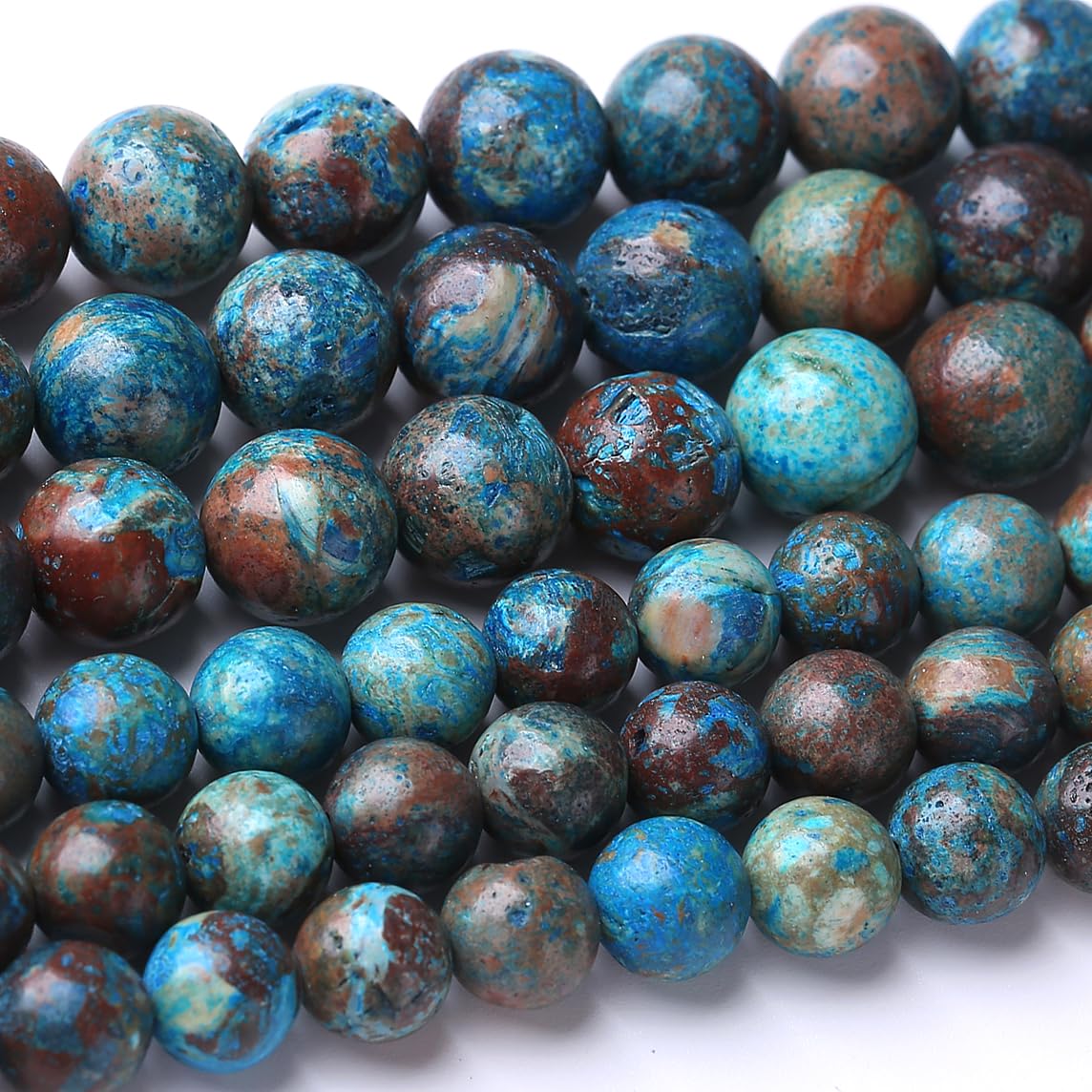 32PCS 12MM Crazy Blue Lace Aagte Stone Beads Energy Healing Beads for DIY Jewelry Bracelet Necklace Making for Jewelry Making 15Inch