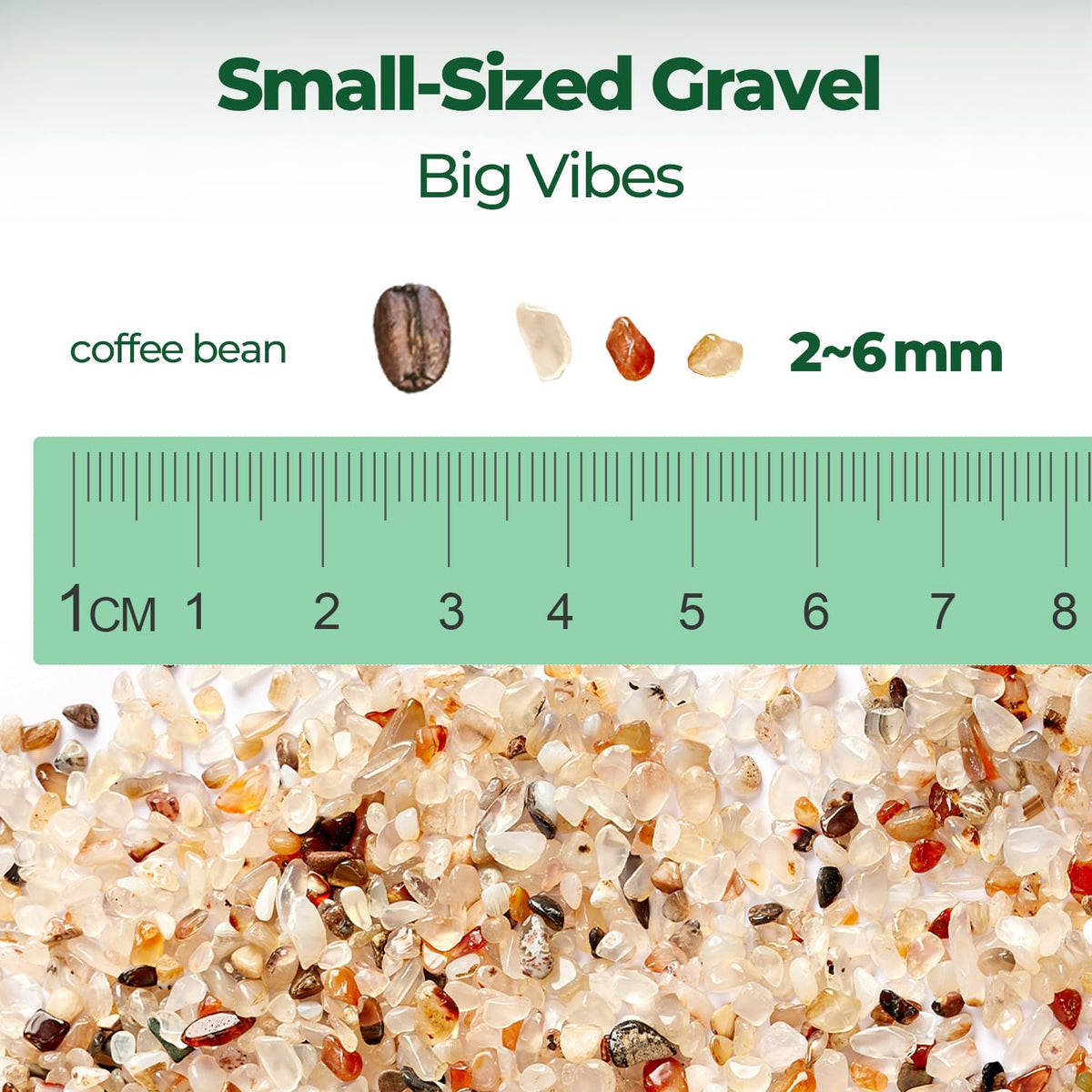 T4U Crystal Chips Stone Crushed Quartz Glass 1LB - Carnelian Tumbled Gravel Small Decorative Pebbles Bulk, Mini Polished Rocks Pieces for Crafts, Vases Filler, Succulent Plants, Aquarium Gravel Rocks