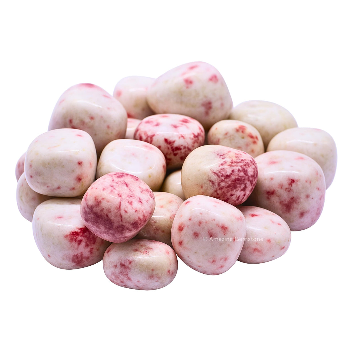 Amazing Gemstone Cinnabarite Crystal Tumbled Stones Polished Rocks - Natural Gem Stones for Healing - DIY Crystals for Protection (1 Piece)
