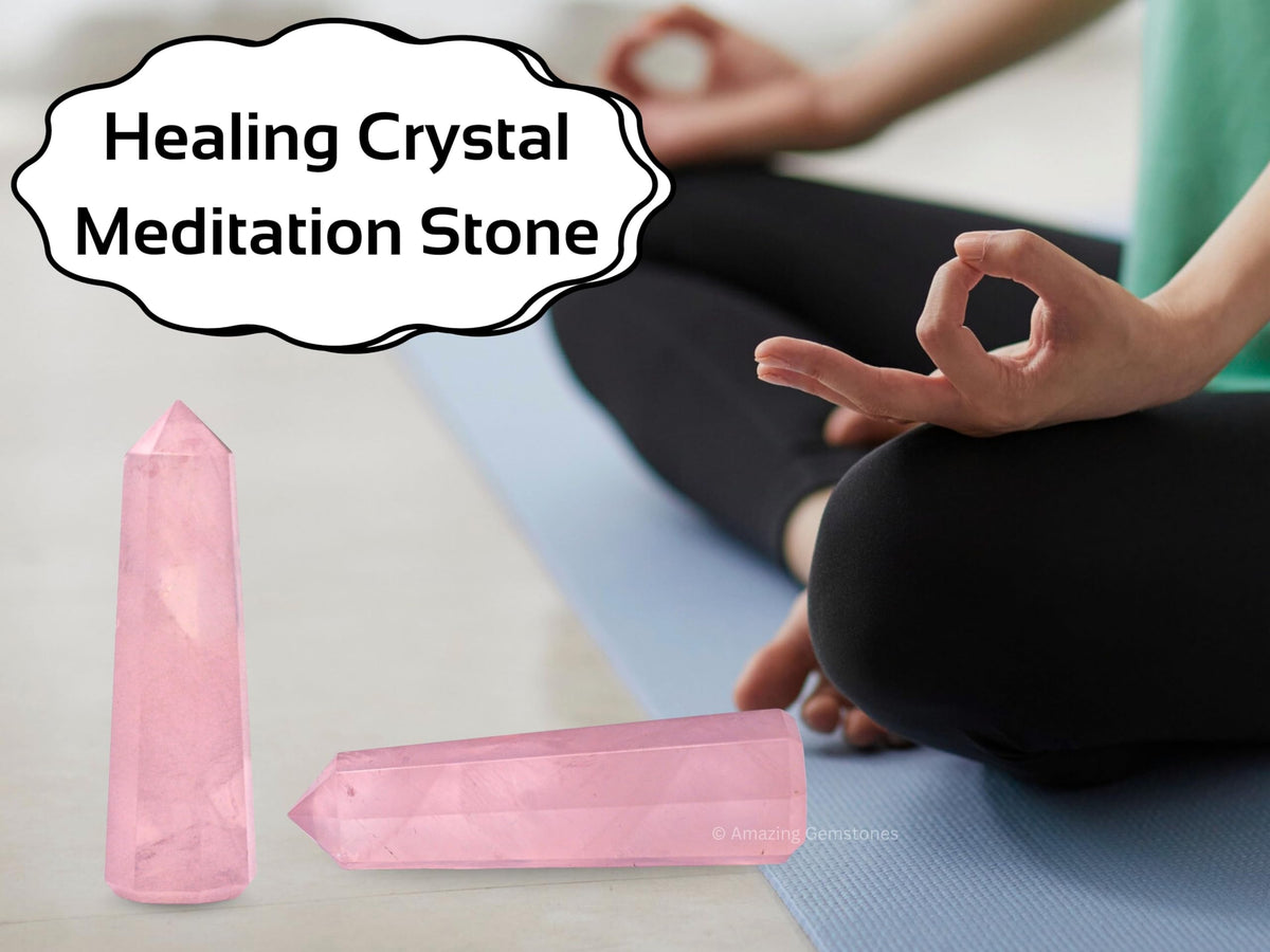 Amazing Gemstone Rose Quartz Crystal Towers - Natural Healing Crystal Point Obelisk for Reiki Healing and Crystal Grid (3" to 4" INCH)