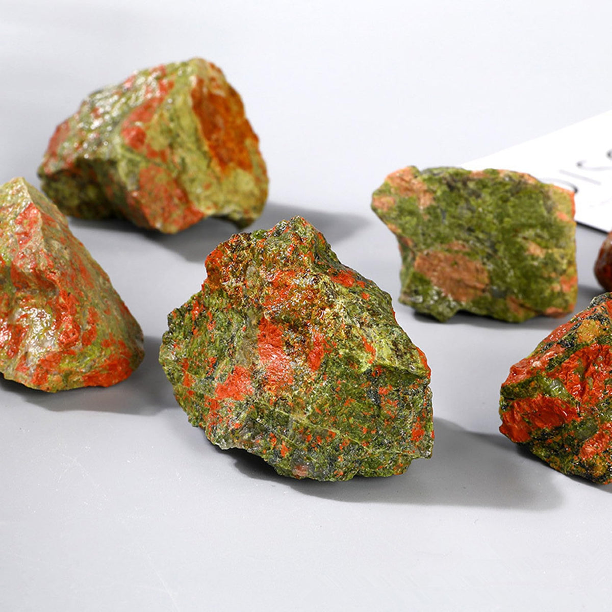 Unakite Raw Crystals Healing Crystals Natural Rough Stones 1.2-2" for Tumbling, Fountain Rocks, Yoga, Meditation, Polishin, Gift 41