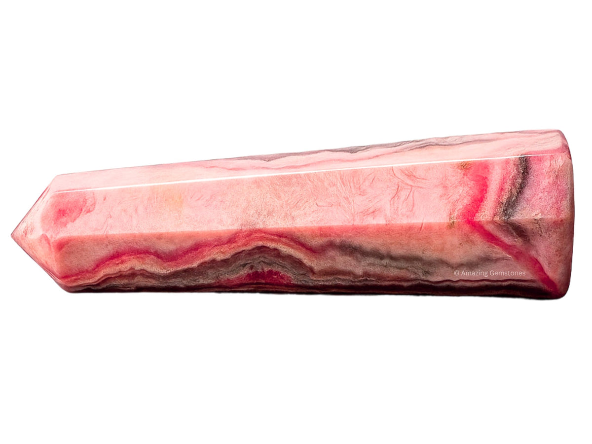Amazing Gemstone Rhodochrosite Crystal Towers ~ Natural Healing Crystal Point Obelisk for Reiki Healing and Crystal Grid (3" to 4" INCH)
