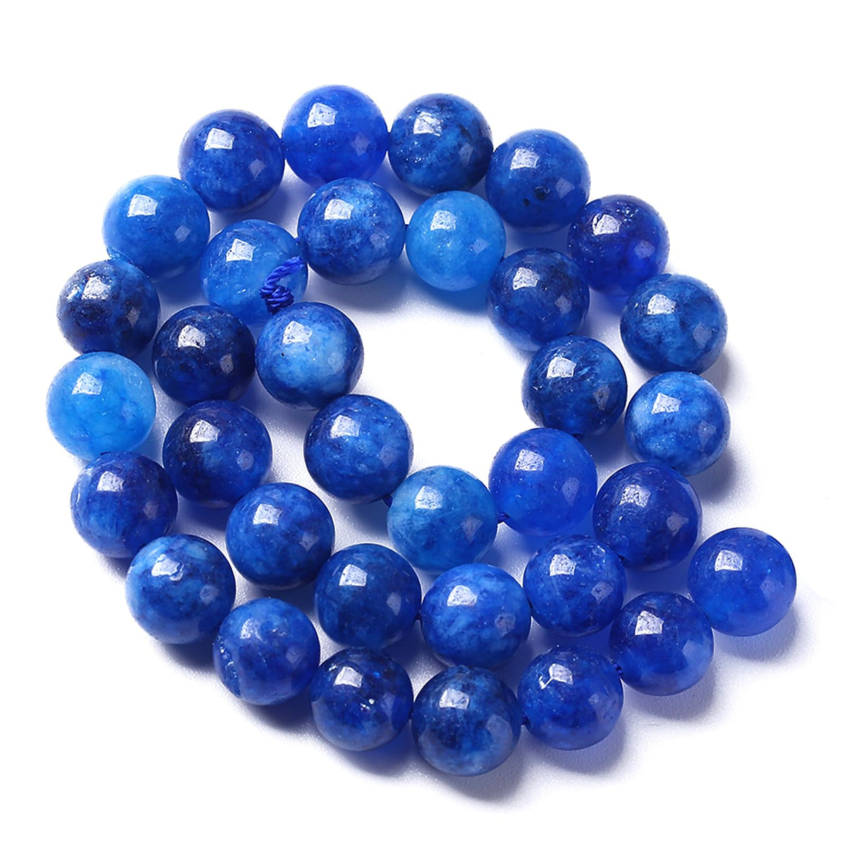 8mm 45pcs Kyanite Jade Stone Round Loose Beads for Jewelry Making DIY Bracelet Necklace