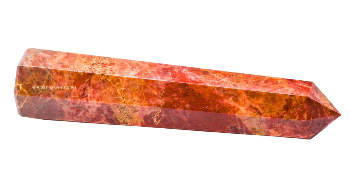 Amazing Gemstone Brecciated Jasper Crystal Towers ~ Natural Healing Crystal Point Obelisk for Reiki Healing and Crystal Grid (3" to 4" INCH)