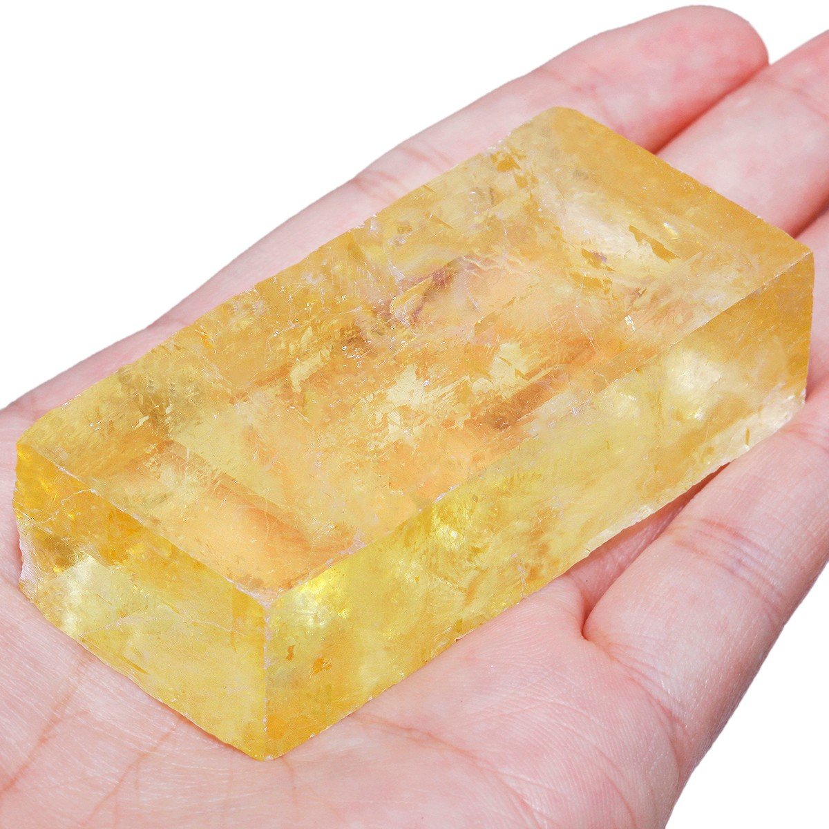 rockcloud 1 lb Natural Healing Crystal for Cabbing,Tumbling,Cutting,Lapidary,Polishing,Reiki Crytsal Healing,Rainbow Orange Optical Calcite