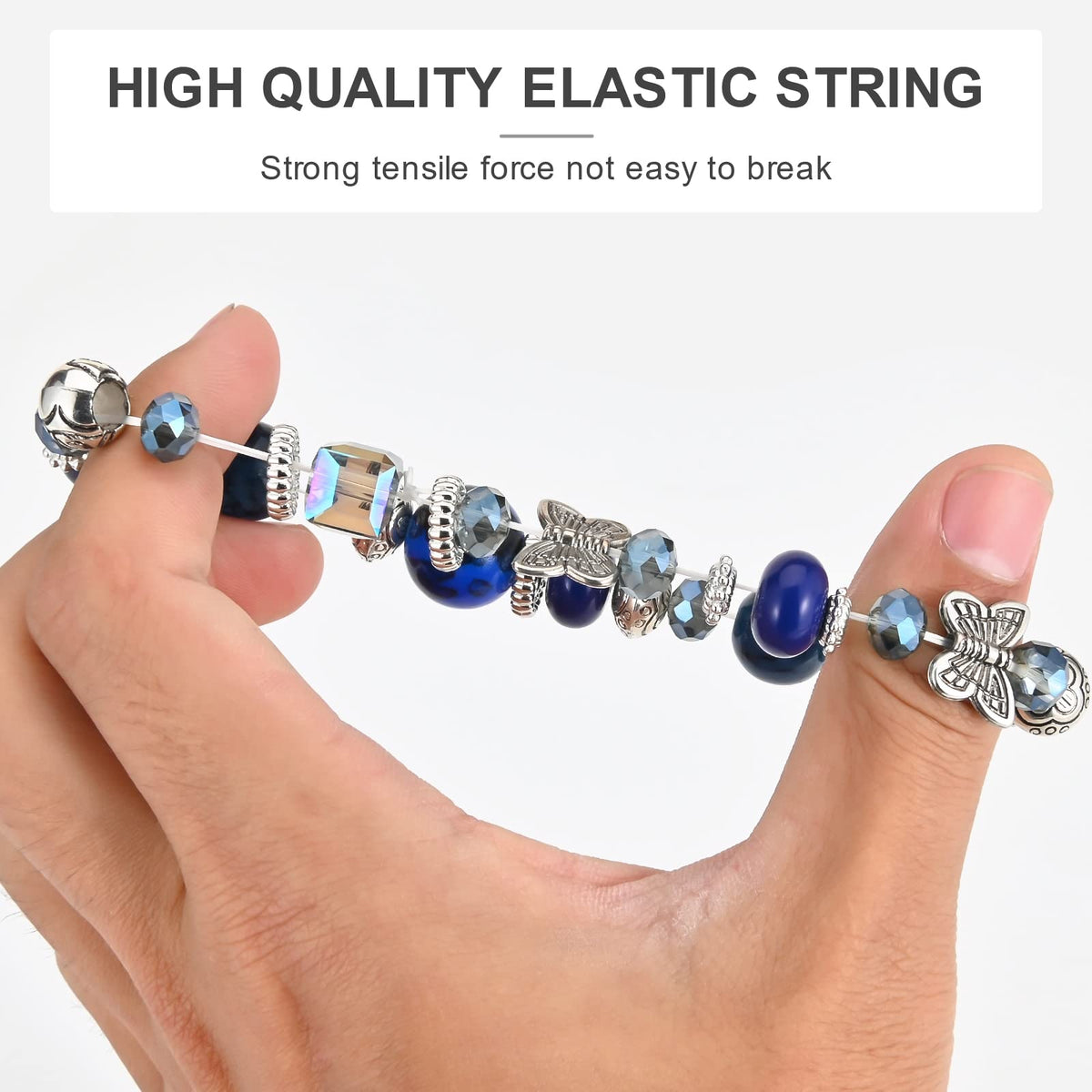 Bohemian Bracelet Sets for Women - 6 Sets Stackable Stretch Bracelets Multi-color Boho Jewelry for Women Hippie Bracelets Dainty Jewelry Best Friend Gift (Butterfly Stretch Bracelets Set)