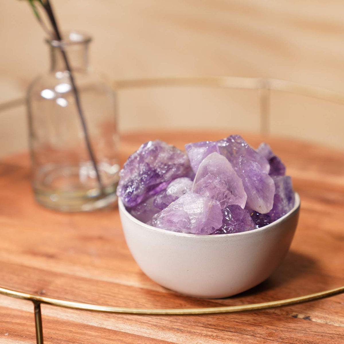 Crystal Allies 1 Pound Bulk Rough Amethyst Reiki Crystal Healing Stones Large 1" from Madagascar