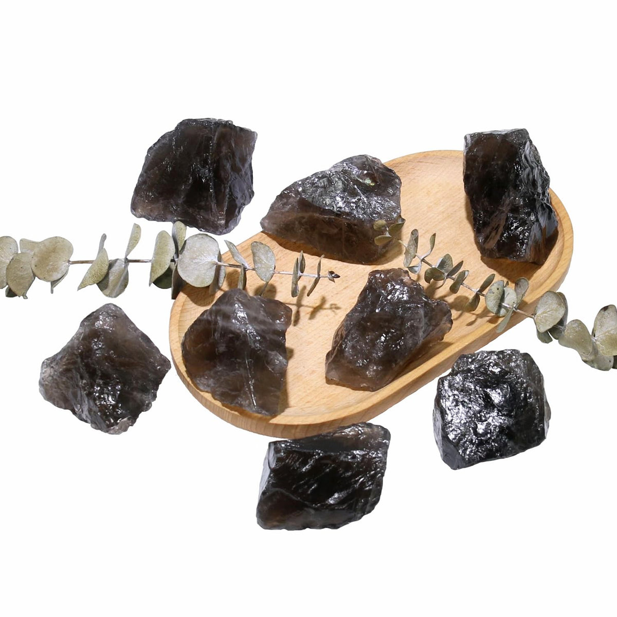 Nvzi Raw Smoky Quartz Crystals Bulk, Real Gemstones and Crystals, Rocks and Minerals, Healing Crystals, Quartz Crystals and Healing Stones, Cuarzos Originales De Energia Y Piedras(1LB)