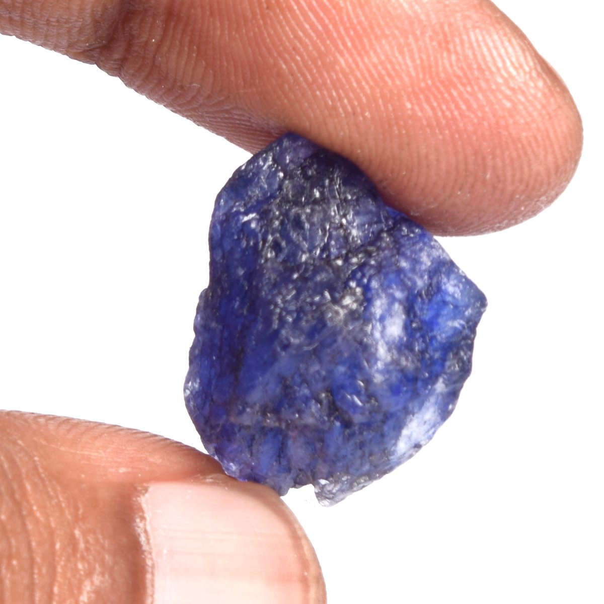 GEMHUB Gemstone Beads 15.85 Carat Rough Raw Sapphire Rock Crystals Natural Certified Blue Sapphire for Jewelry Making