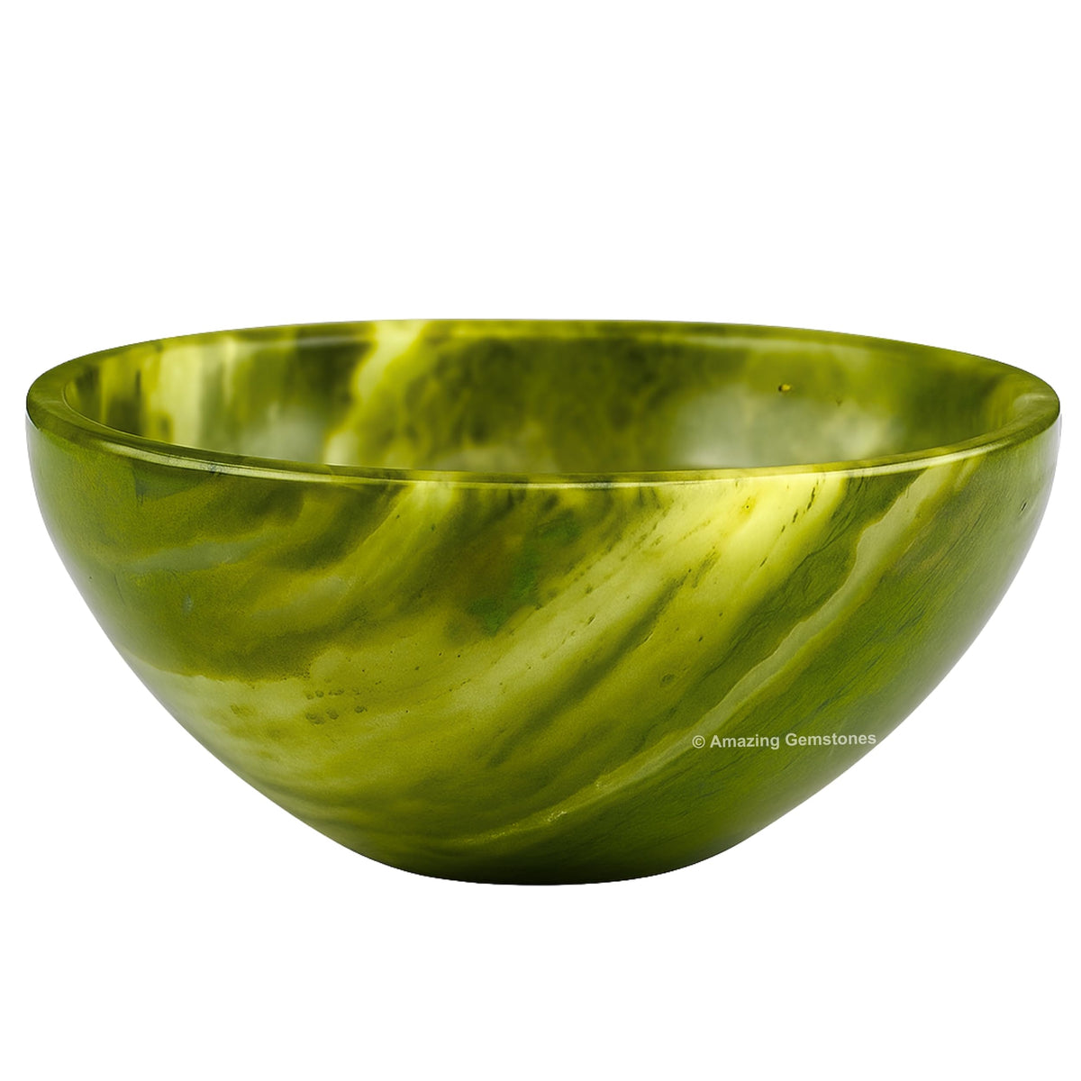 Vesuvianite Crystal Bowl - 2 Inch Decorative Bowls for Room and Home Decor - Gemstone Healing Crystals for Elegant Display, Positive Energy Balance and Gift