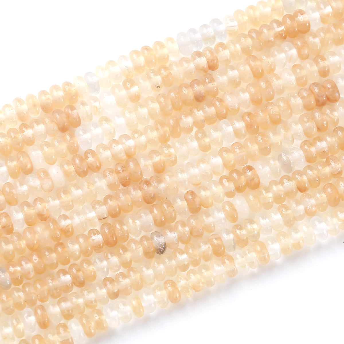 150PCS 2x4mm Natural Tea Watermenlon Jade Stone Rondelle Beads Abacus Disk Stone Beads Round Loose Spacer Gemstone for DIY Bracelet Necklace Jewelry Making