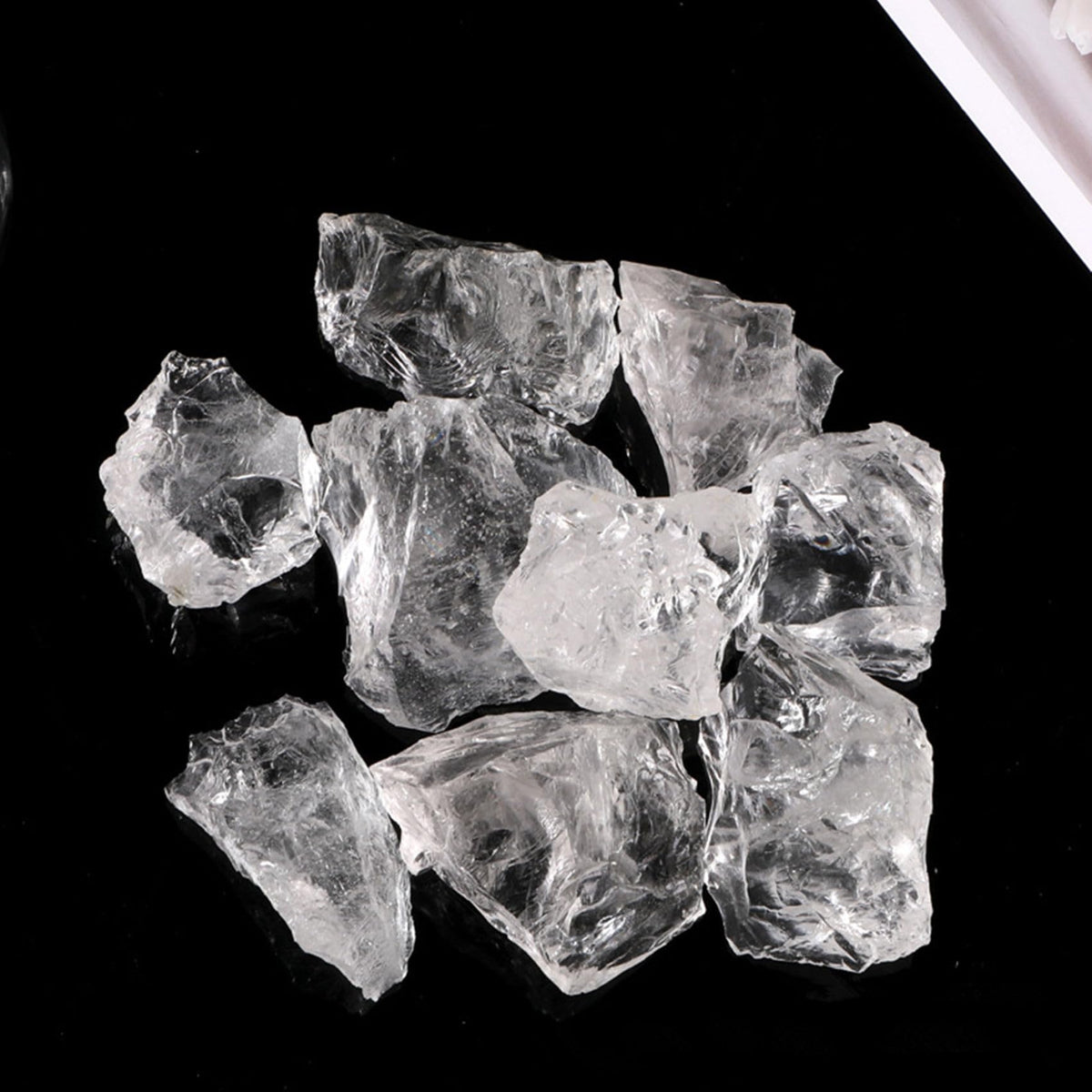 Clear Quartz Raw Crystals Healing Crystals Natural Rough Stones 1.2-2" for Tumbling, Fountain Rocks, Yoga, Meditation, Polishin, Gift 13