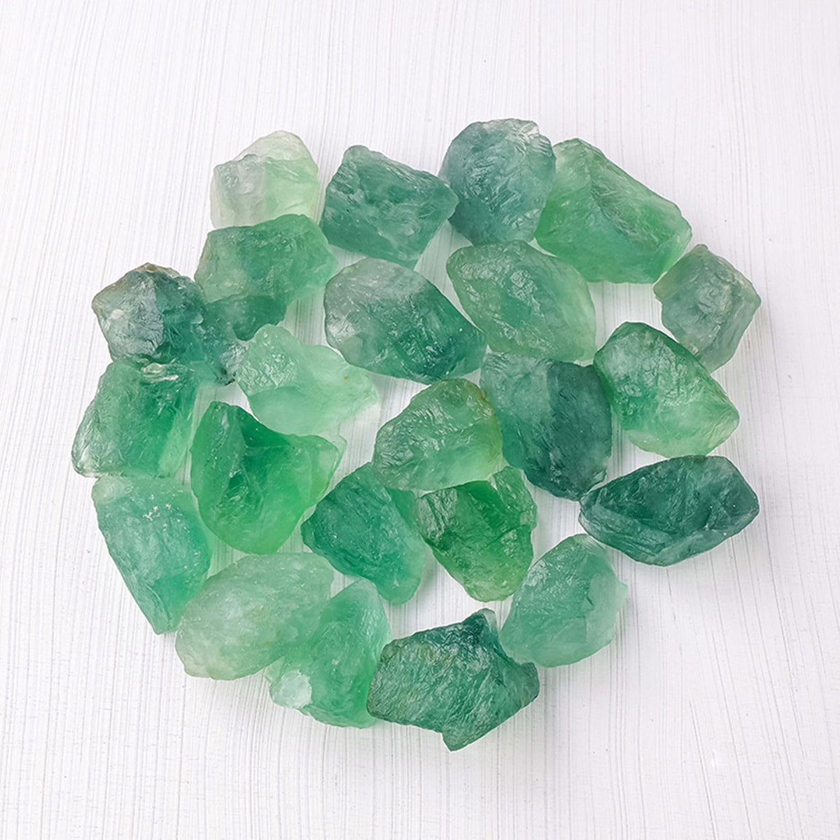 Light Green Fluorite Raw Crystals Healing Crystals Natural Rough Stones 1.2-2" for Tumbling, Fountain Rocks, Yoga, Meditation, Polishin, Gift 27