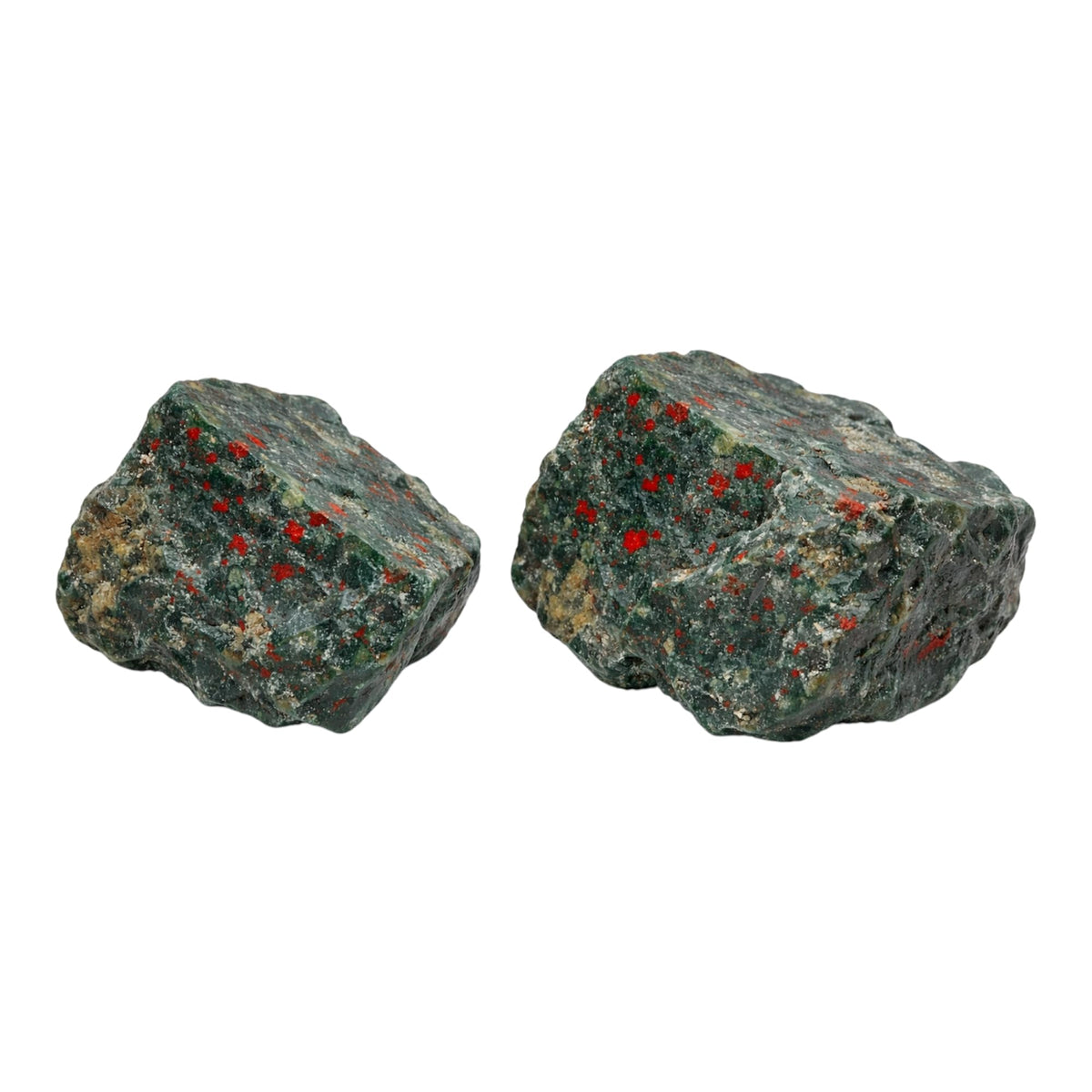 Healing Crystal Stones, 1.25-2.0" Large Reiki Healing Gemstones Natural Tumbled Polished Stones for Energy Witchcraft Therapy Meditation Pack 2 (Bloodstone)