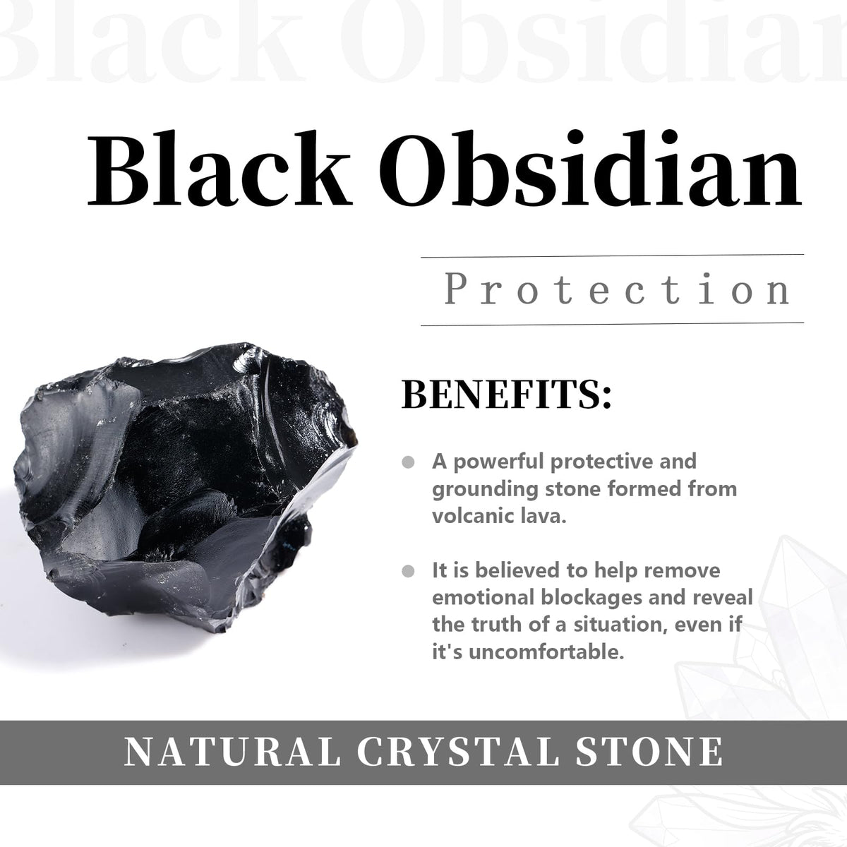 rockcloud Healing Crystal Black Obsidian Heart Love Carved Palm Worry Stone Chakra Reiki Balancing 0.8" Mini Size(Pack of 4)