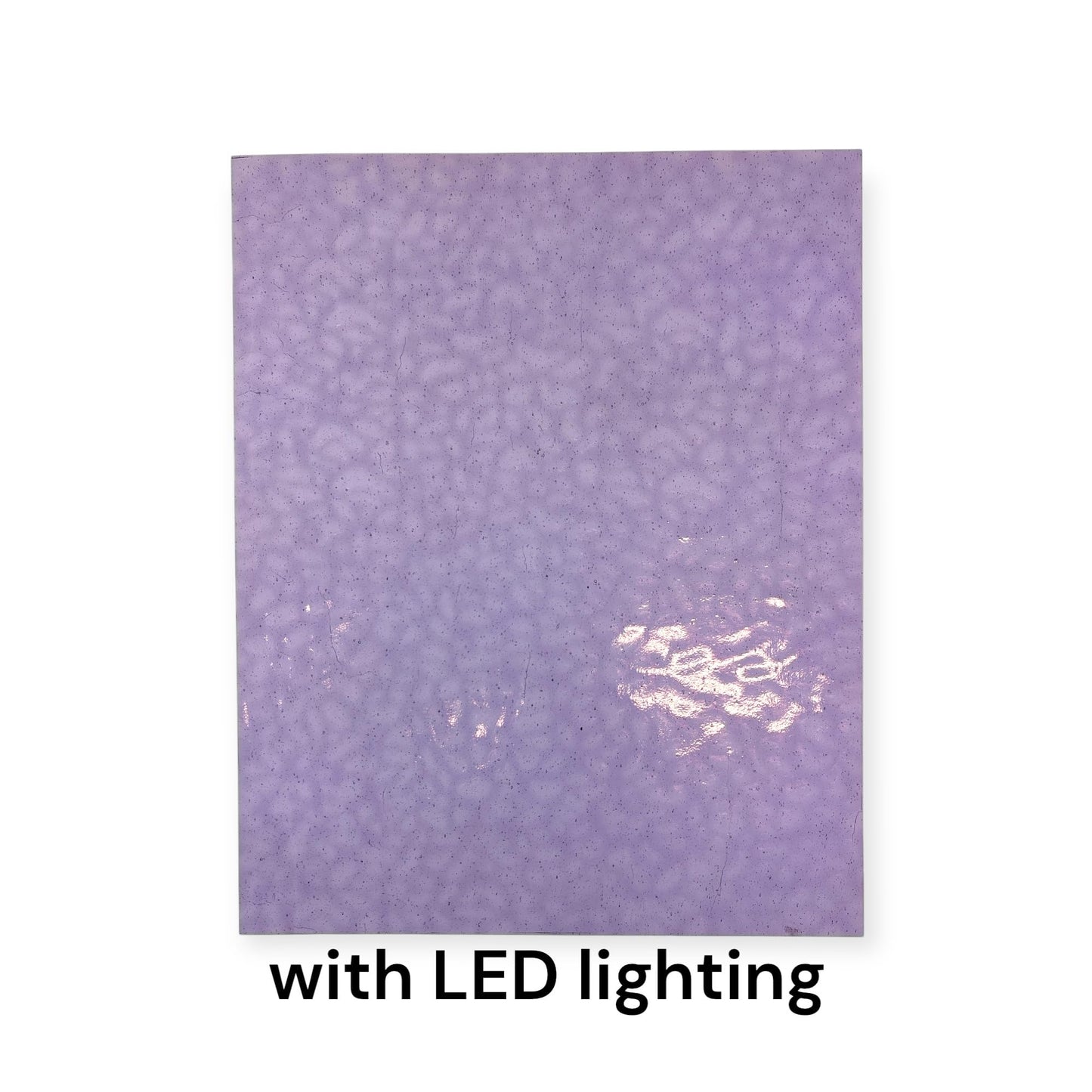8 x 6 in Lavender English Muffle Wissmach Stained Glass Sheet – Artist-Selected and Handcrafted American Glass for Mosaic, Suncatchers & Inspired DIY Creations | Curated by BiNARi Glass Studio