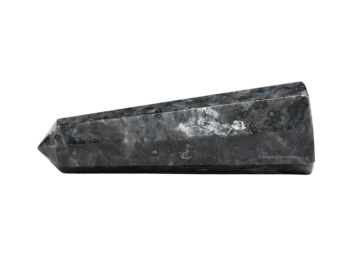 Amazing Gemstone Larvikite Crystal Towers ~ Natural Healing Crystal Point Obelisk for Reiki Healing and Crystal Grid (3" to 4" INCH)