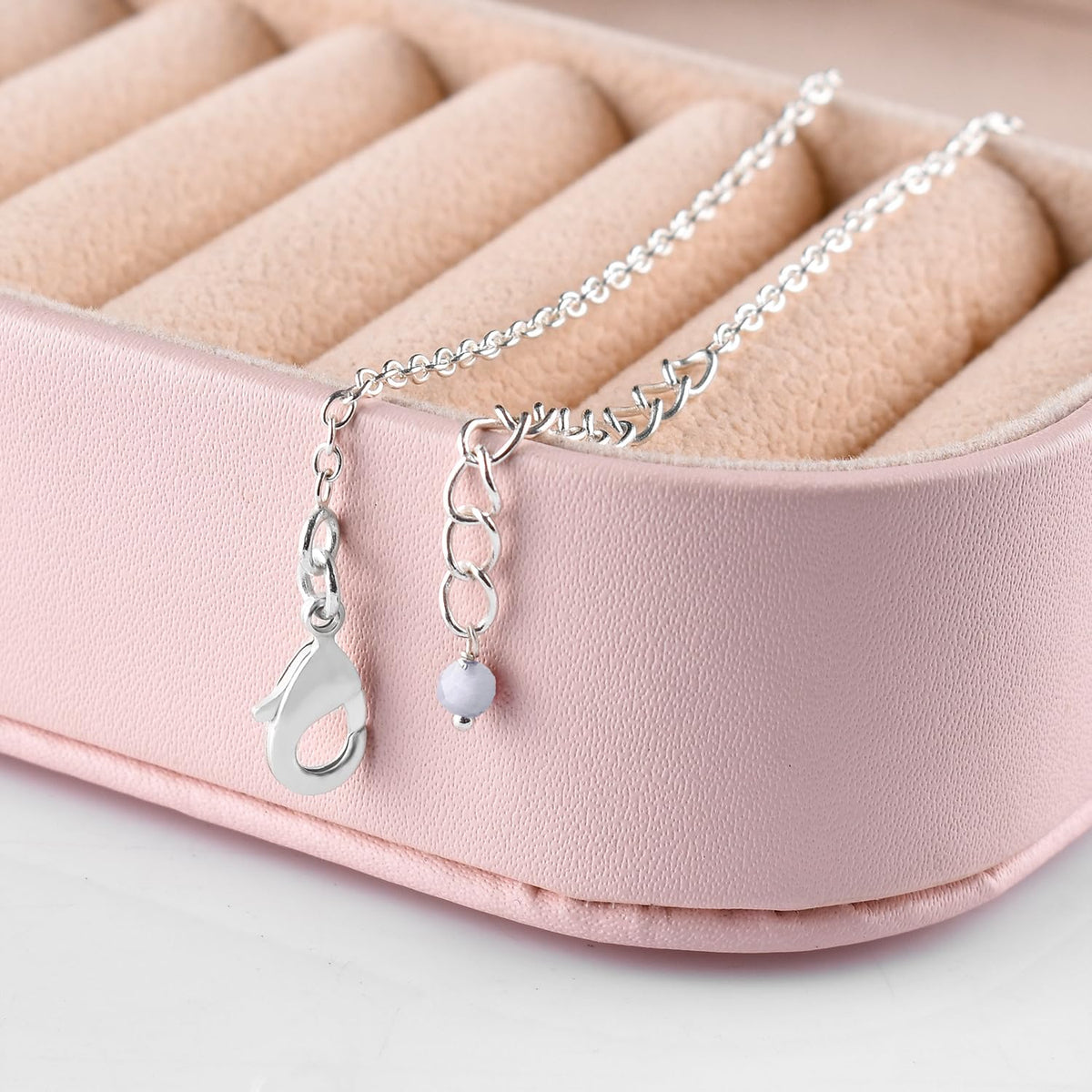YANARA Moonstone Ankle Bracelet for Women, Natural June Birthstone Jewelry, Dainty Gemstone Beads, Handmade Anklet Silver Plated 9"+1.25" Inch Adjustable Chain, Chakra Balancing Crystals