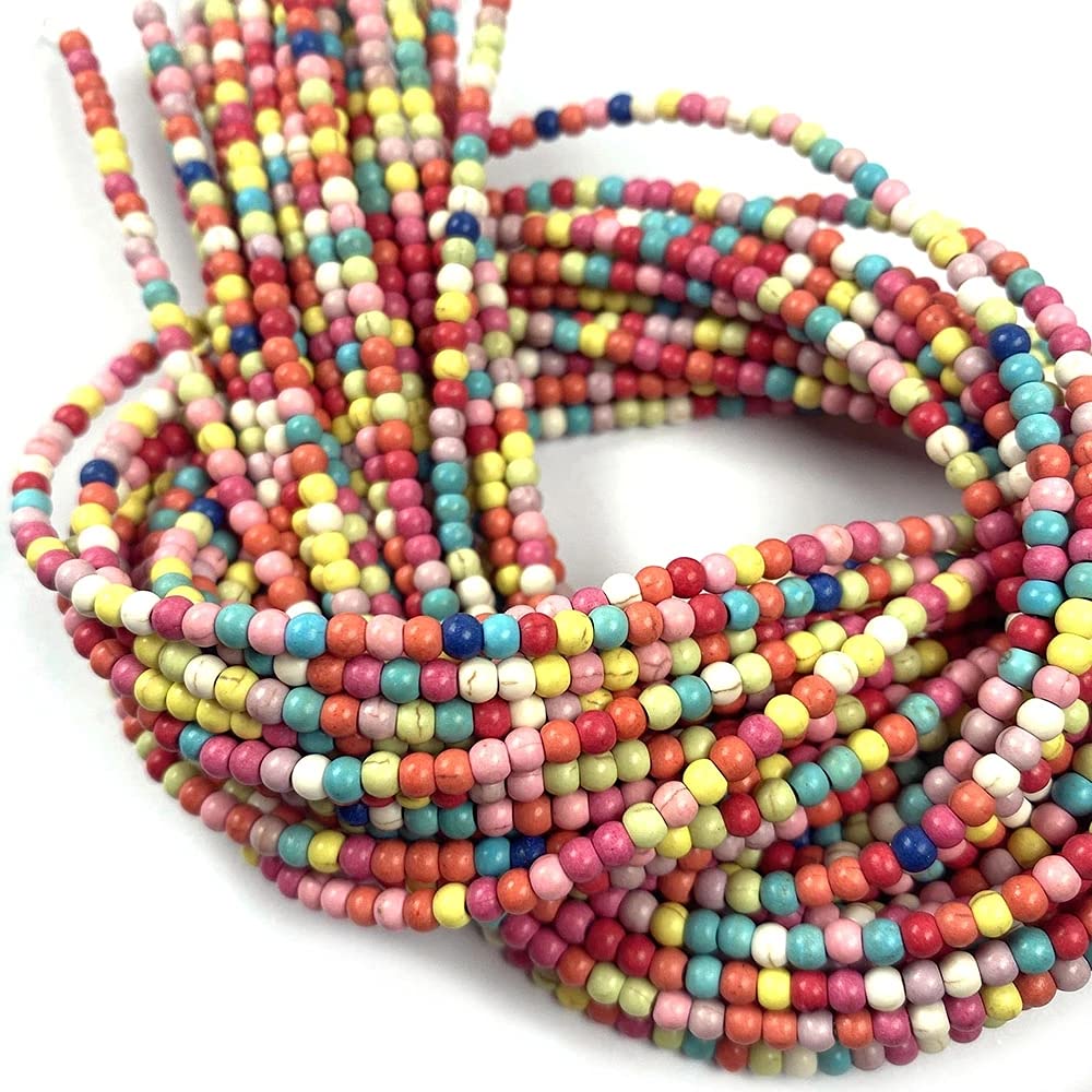 10mm 35pcs Natural Stone Fashion Jewelry Findings Pendants Charms Loose Spacer Necklace Tassel Earrings Crystal Dangle Component Bracelet Making DIY (10mm, Mix Color)