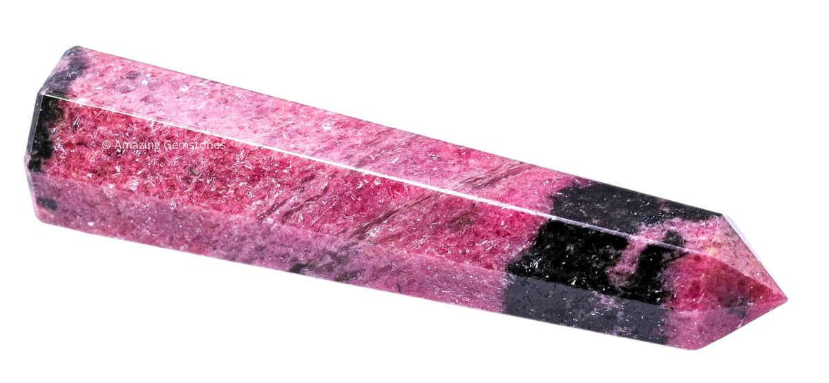 Amazing Gemstone Rhodonite Crystal Towers - Natural Healing Crystal Point Obelisk for Reiki Healing and Crystal Grid (3" to 4" INCH)