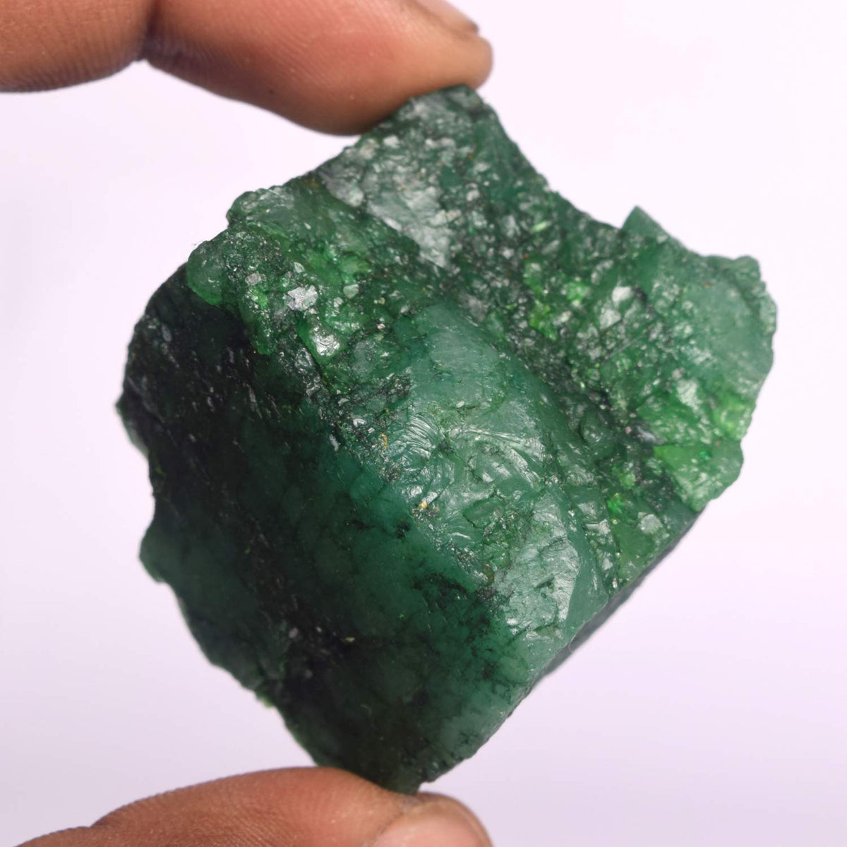 Genuine Green Emerald Gem 338.50 Ct Certified Natural Green Emerald, Uncut Rough Healing Crystal Gem