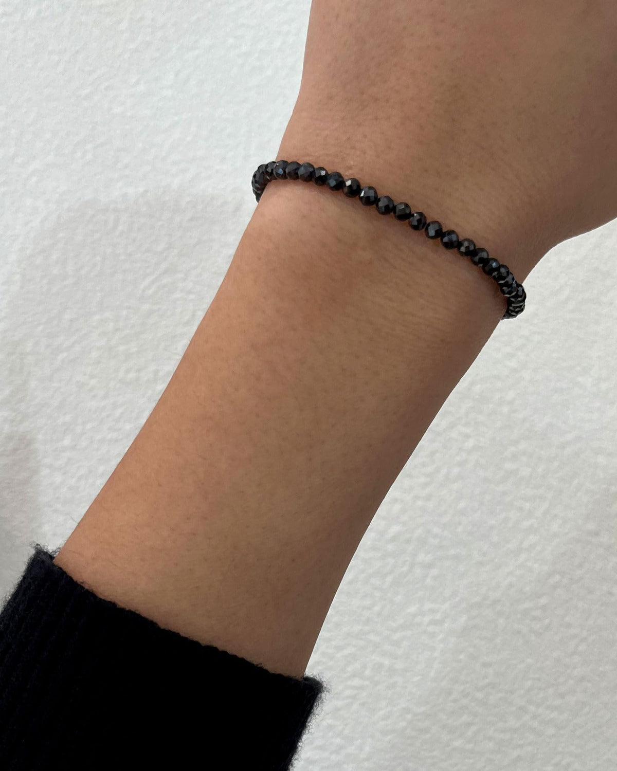 Natural Stone Bracelets for Women Gold Plated Energy Beaded Bracelet Enewton Unique Friendship Bracelets Gifts, Black