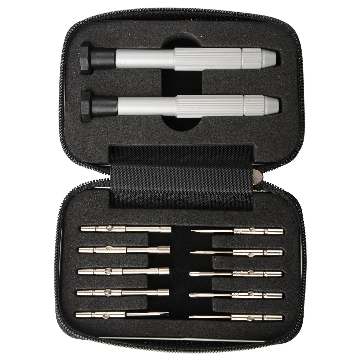CJRSLRB Screwdrivers Kit Repair Tool for Eyeglass/Glasses/Watch/Cellphone/Clock 12-Pieces Eyeglass Repair Tools Kit Precision Mini Screwdriver Set (Travel Pocket)