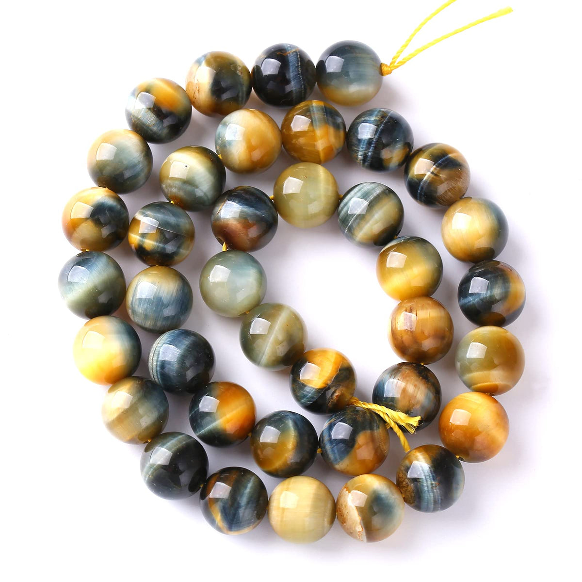 4MM 88PCS Natural Stone Dreamlike Blue Tiger Eye Beads for Jewelry Making DIY Bracelet