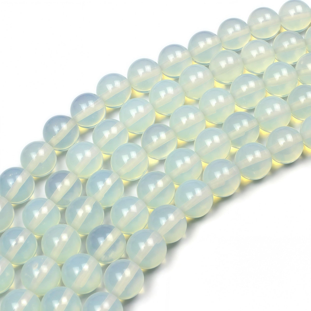 MJDCB Synthetic Opal Round Crystal Energy Stone Beads Healing Power for Jewelry Making (8mm)