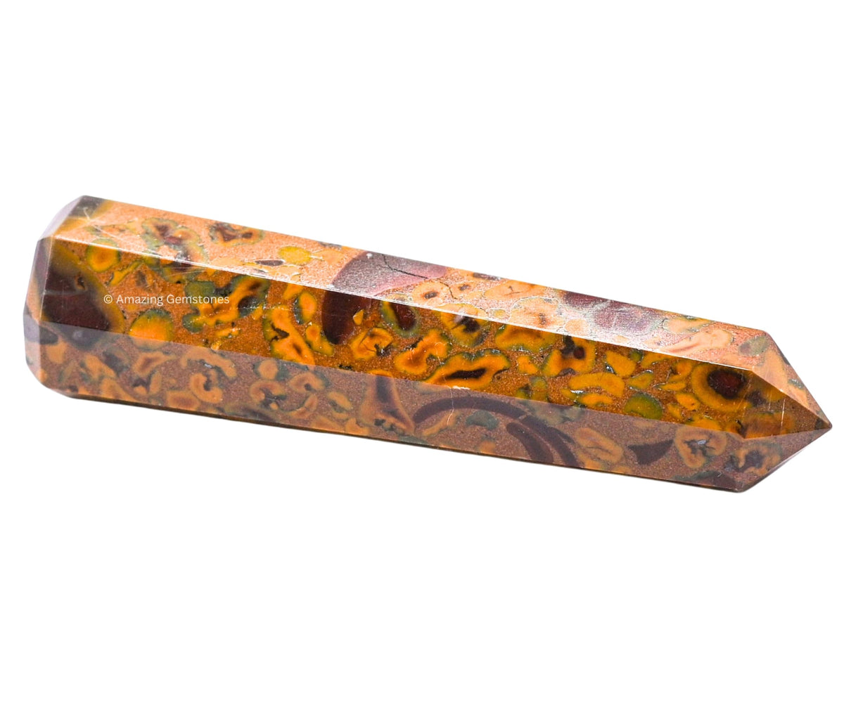 Amazing Gemstone Fruit Jasper Crystal Towers - Natural Healing Crystal Point Obelisk for Reiki Healing and Crystal Grid (3" to 4" INCH)