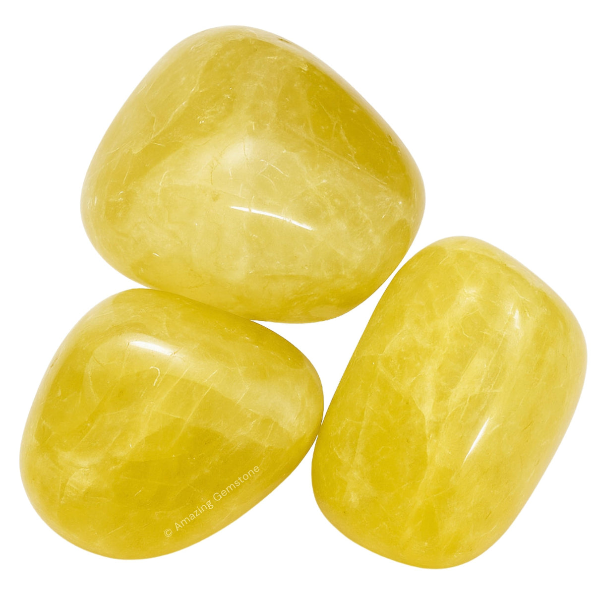 Amazing Gemstone Lemon Quartz Crystals&Healing Stones Tumbled - 1 oz Lemon Quartz Stone, Natural Healing Stones for Energy Balance, Stress Relief - Premium Polished Gems Rocks for Meditation&Wellness