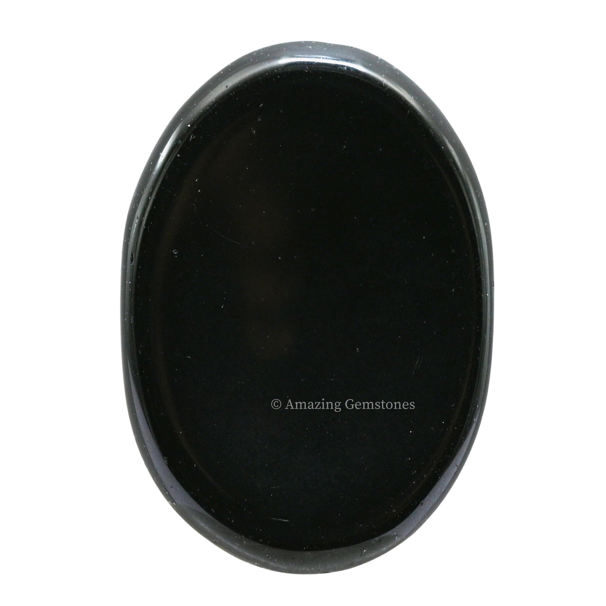 Amazing Gemstone Black Obsidian Worry Stone, Healing Crystals - Piedra Crystal Fidget for Gift, Meditation, Calming, Relaxation, Stress Relief