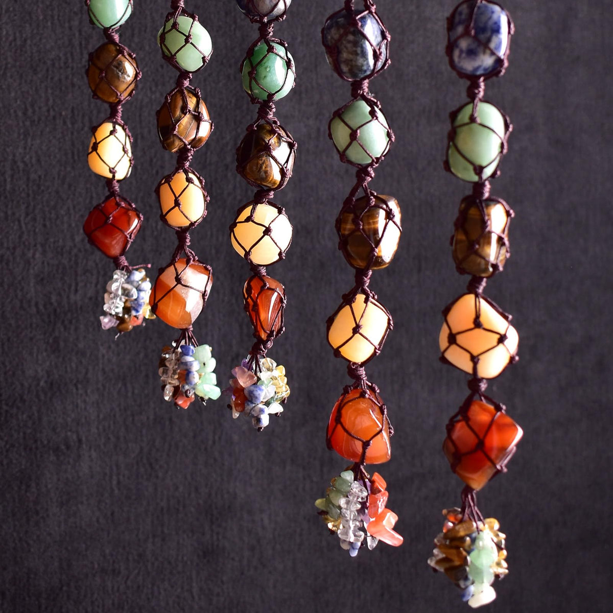 SigMntun Polished Stone Set Citrine Crystals, 0.8" Handpicked Tumbled Gemstones Rocks, Pebbles for Reiki, Chakra, Healing, Home Decor