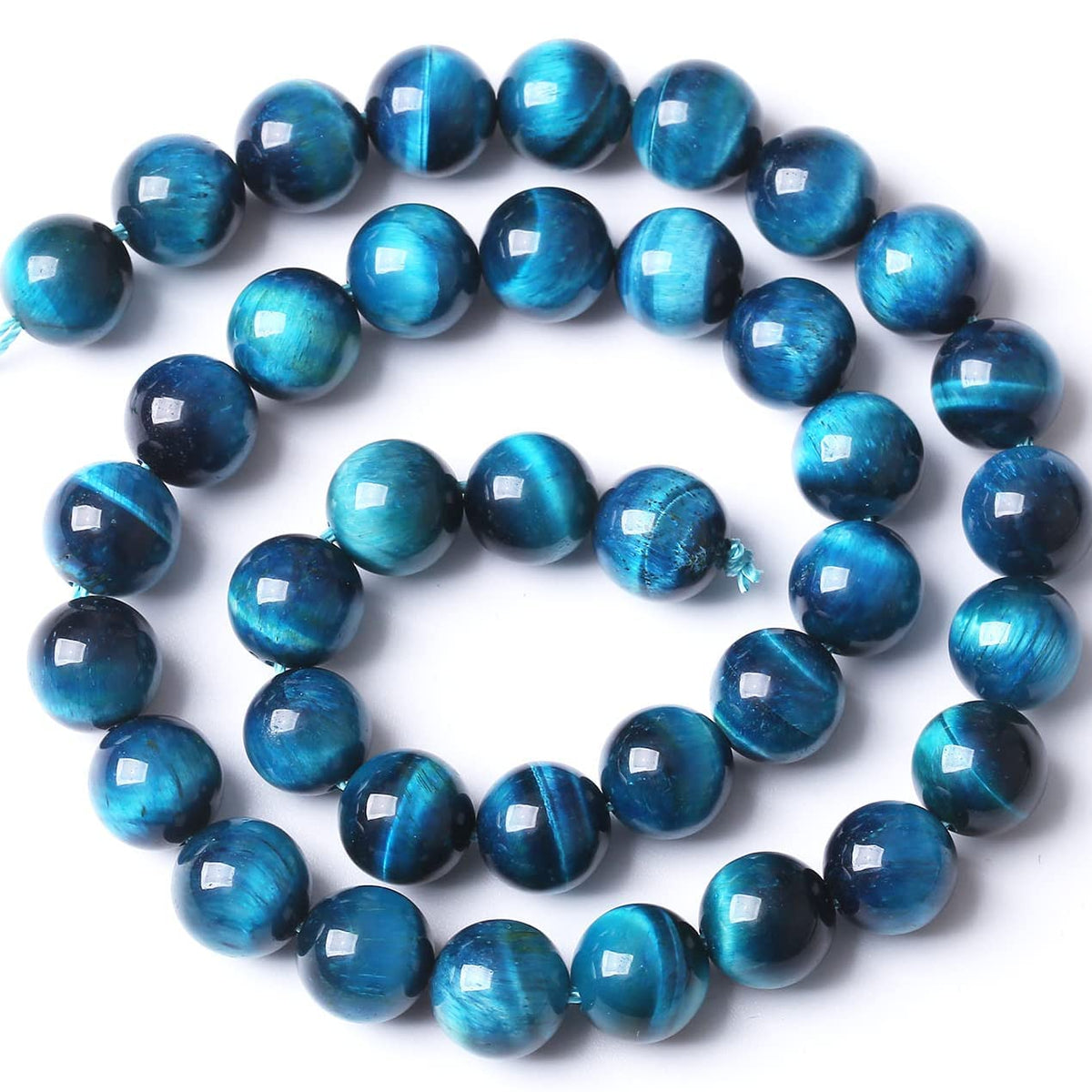 90PCS 4MM AAA Blue Tiger Eye Stone Beads Natural Gemstone Bead Crystal Healing Energy Jewelry Making DIY 15 inches