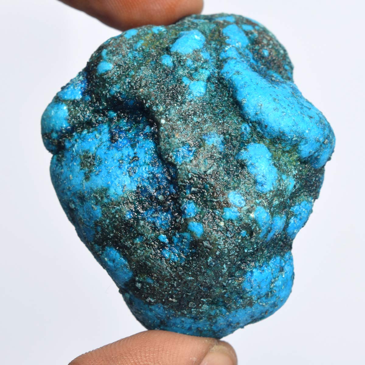 Rough Blue Turquoise Gemstone 348.50 Ct Natural Raw Rough Certified Blue Turquoise Stone