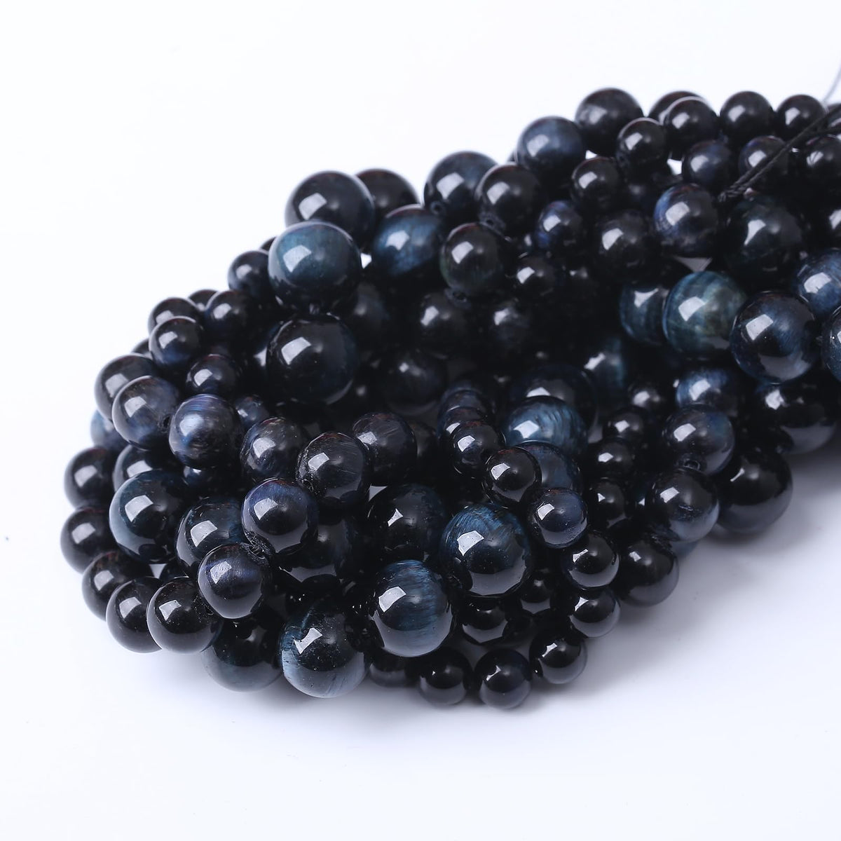 90PCS 4MM AAA Black Tiger Eye Stone Beads Natural Gemstone Bead Crystal Healing Energy Jewelry Making DIY 16 inches