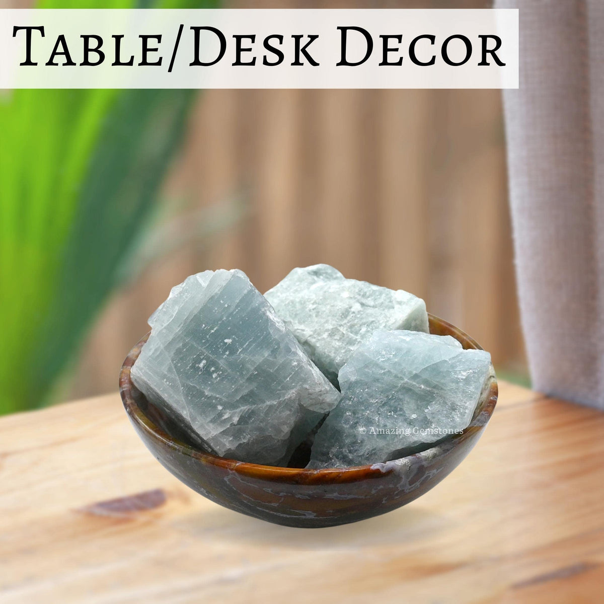 Amazing Gemstone Aquamarine Raw Crystals and Healing Stones, Natural Rocks for Tumbling and DIY Raw Stones and Crystals (1 lb)