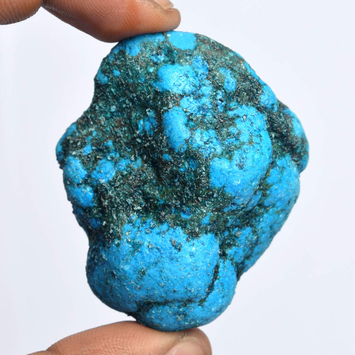 Rough Blue Turquoise Gemstone 348.50 Ct Natural Raw Rough Certified Blue Turquoise Stone