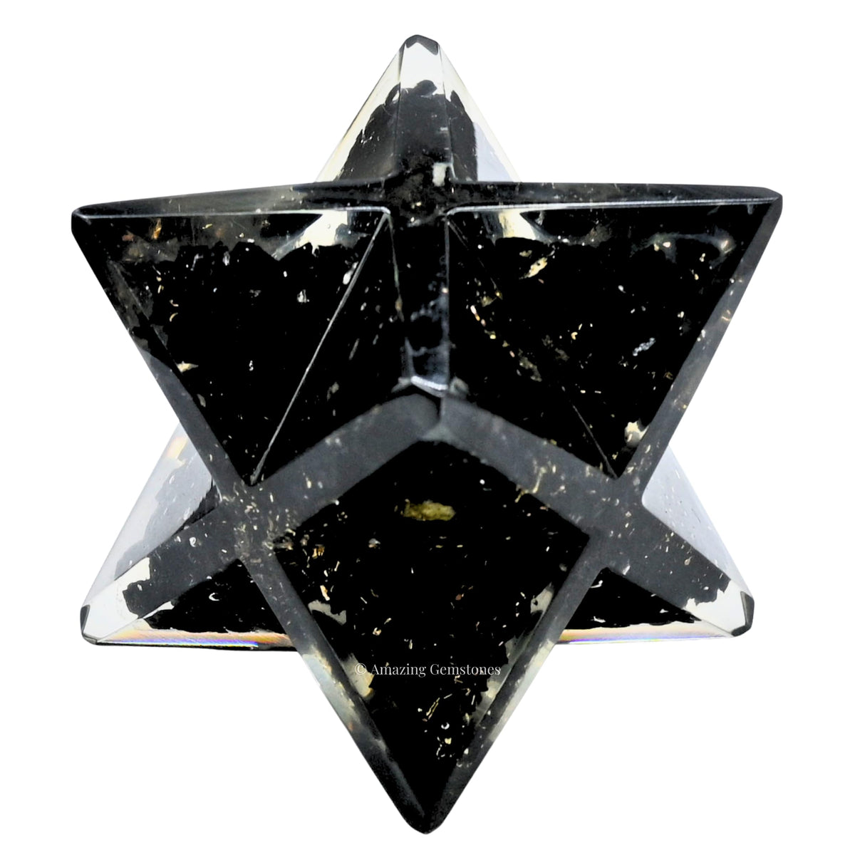 Amazing Gemstone 1 Pcs Black Tourmaline Large Crystal Orgone Merkaba Star for Reiki Healing Meditation and Crystal Grid