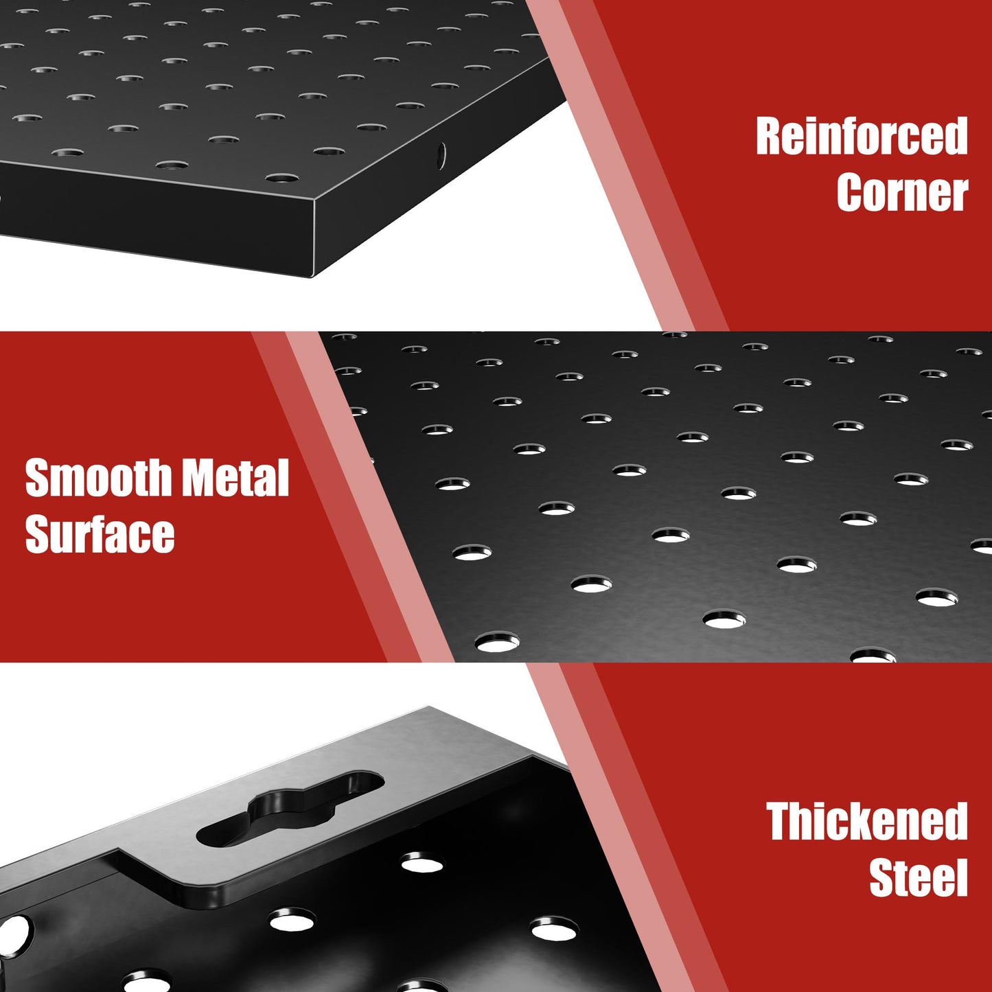 7S garage Peg Board 8 Pack Metal Pegboard Panels with 50 Hooks, Heavy Duty Pegboard Wall Organizer, Black Pegboards for Workbench, Garage Tool Storage, Office Organization, Kitchen, Craft Room