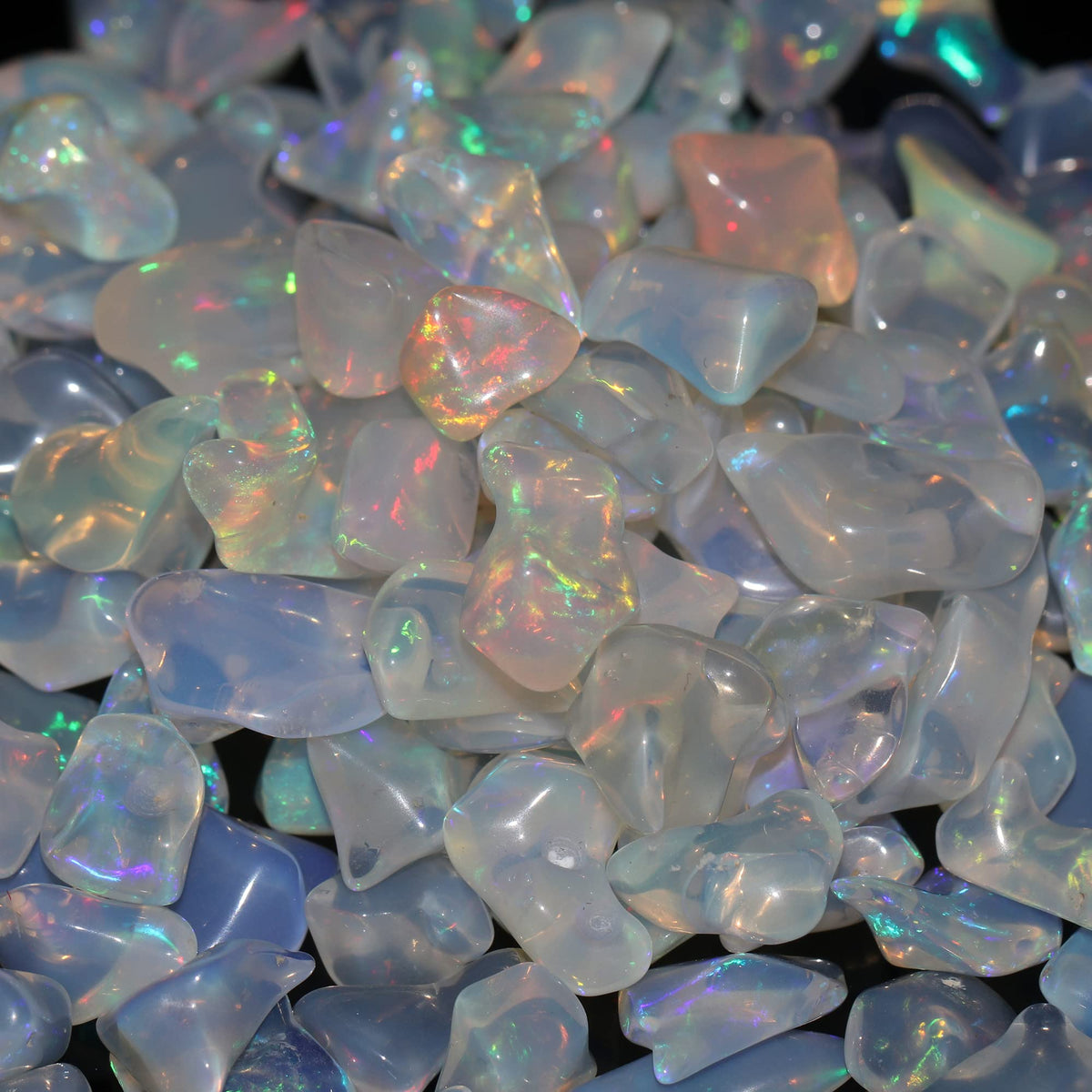 GEMHUB Natural Ethiopian Welo Opal Rough Stone, Raw Crystal, October Birthstone, Handpicked Stone, Jewelry Making Gemstone, Ultra Fire Opal, Size-13X8X4 mm