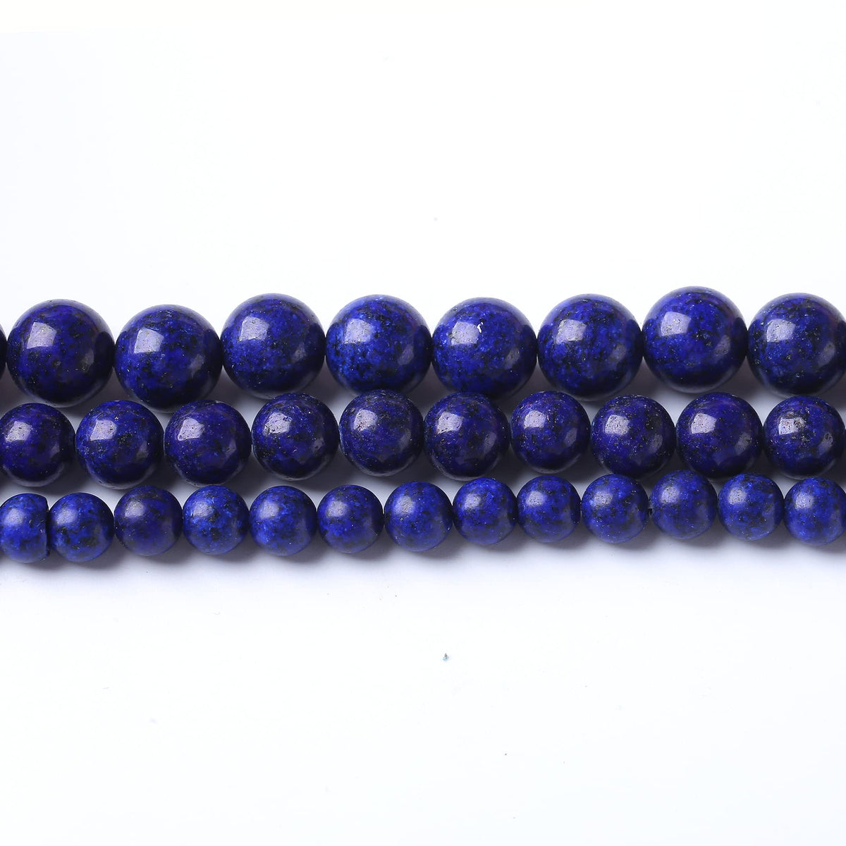 10MM Lapis Lazuli Stone Round Loose Beads Natural Gem Beads Crystal Energy Stone Beads for Jewelry Making DIY Bracelet Necklace