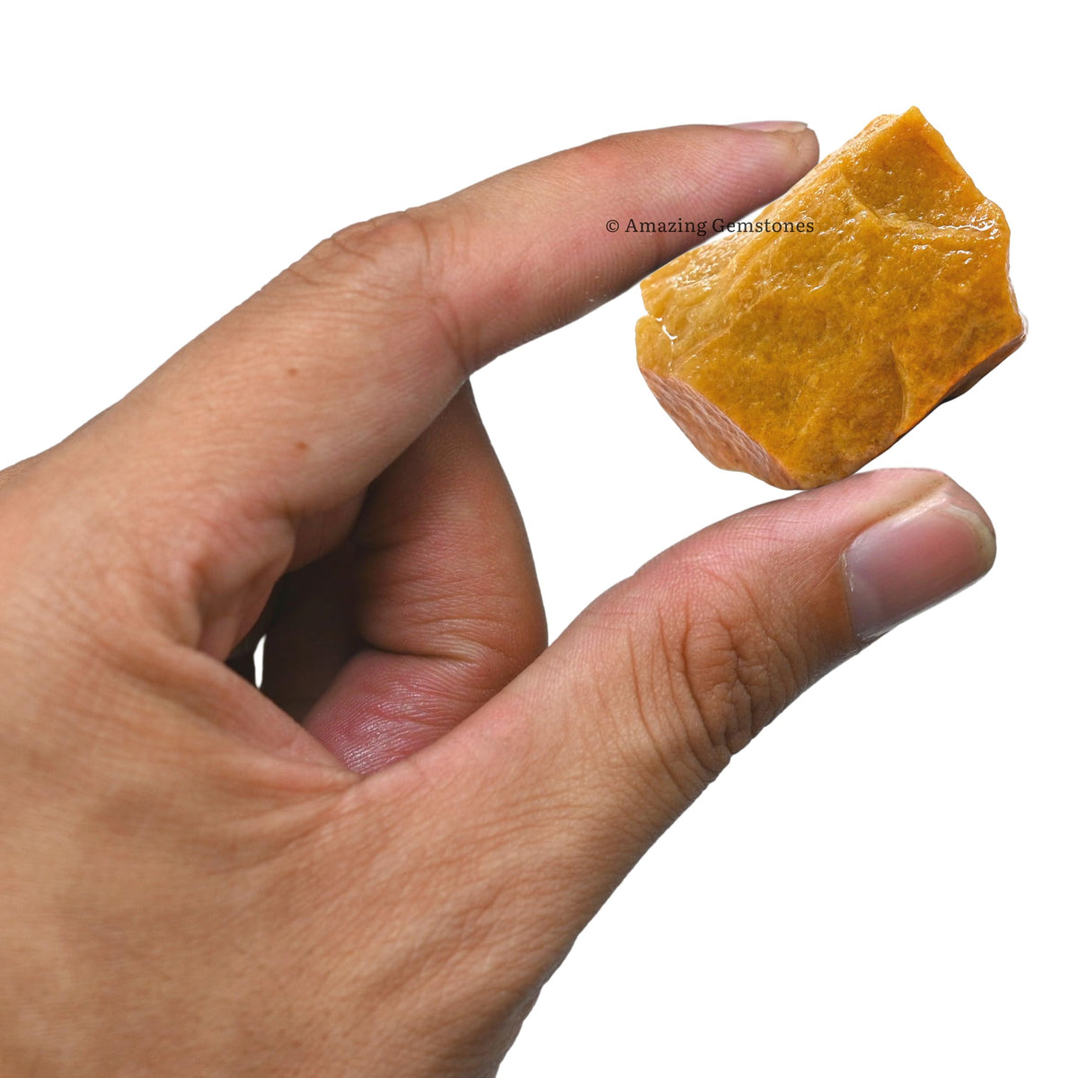 Amazing Gemstone Yellow Jasper Raw Crystals and Healing Stones, Natural Rocks for Tumbling and DIY Raw Stones and Crystals (1 Piece)
