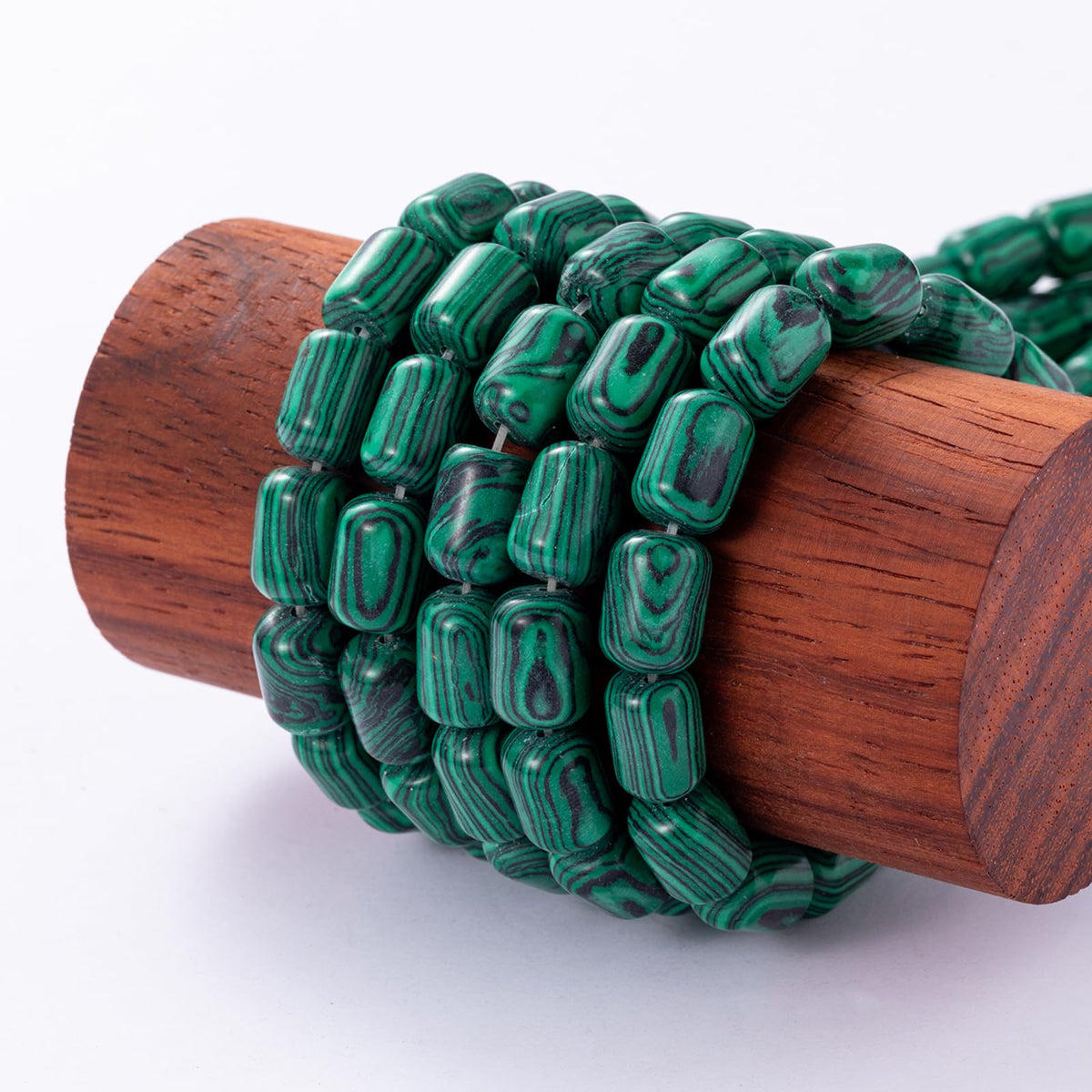 Natural Malachite Cylinder Tube Beads 10x14mm 38cm/str Loose Semi Gemstone Stone Beads for Making Bracelets Necklace