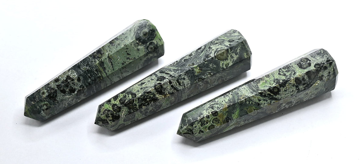 Amazing Gemstone Kambaba Jasper Crystal Towers - Natural Healing Crystal Point Obelisk for Reiki Healing and Crystal Grid (3" to 4" INCH)